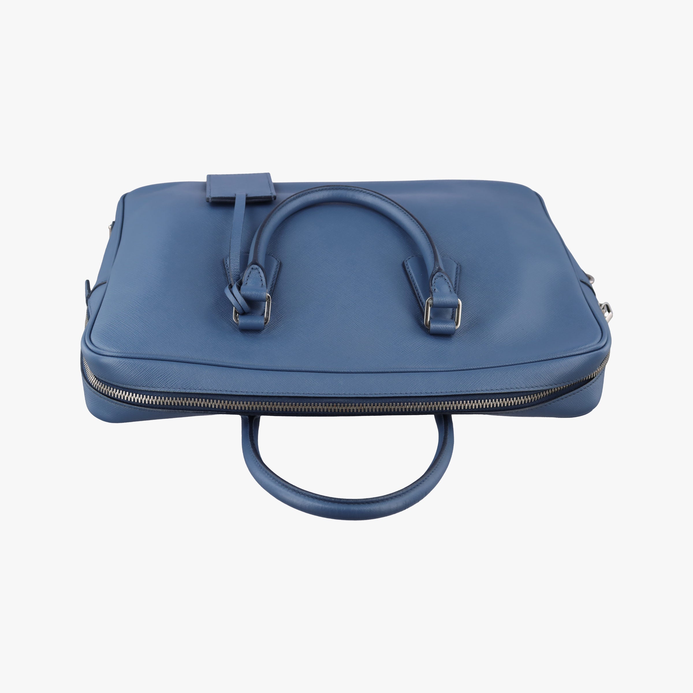 business bag briefcase Blue SAFFIANO Leather 2VE363 7/Iビジネスバッグ ブリーフケース ブルー サフィアーノレザー 2VE363 7/I