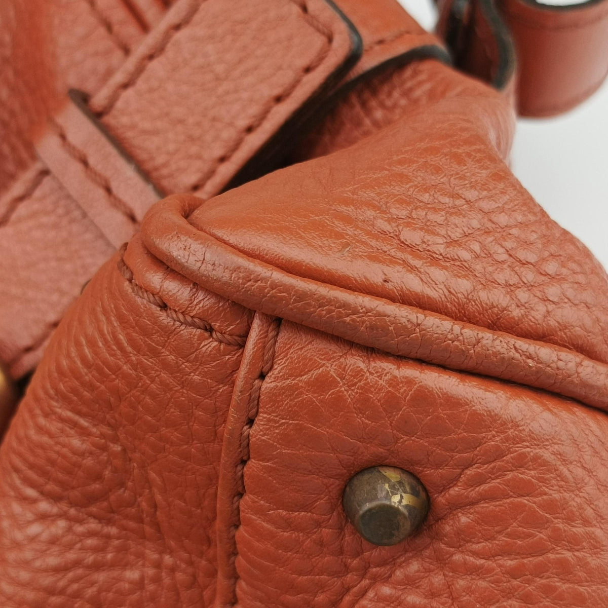 Pre-owned Chloe Paddington Orange Leather handbag | stylenewstar