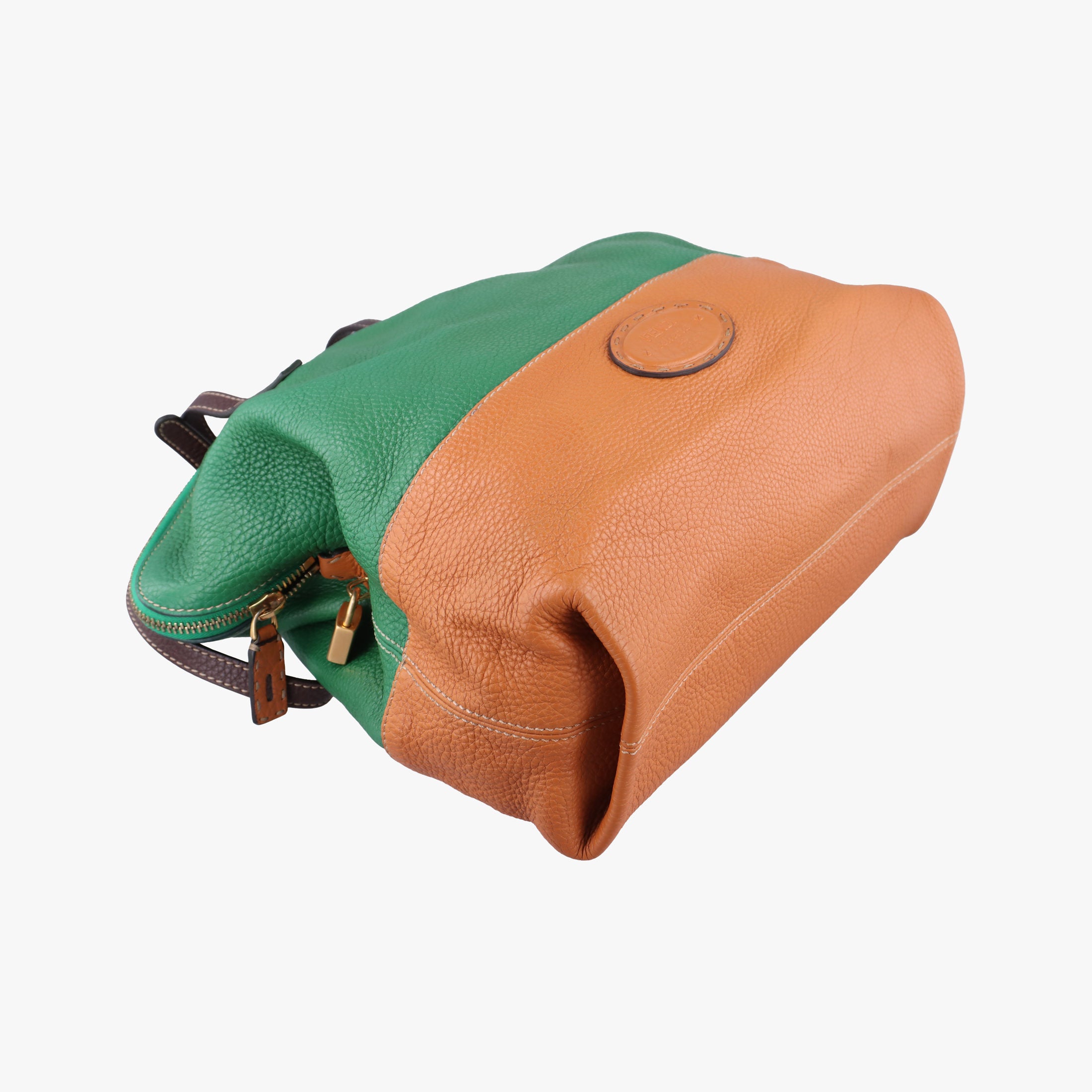 Two Tone Green × Brown Leather 8BN232 8BN232-D7M-129-2372ツートン グリーン × ブラウン レザー 8BN232 8BN232-D7M-129-2372
