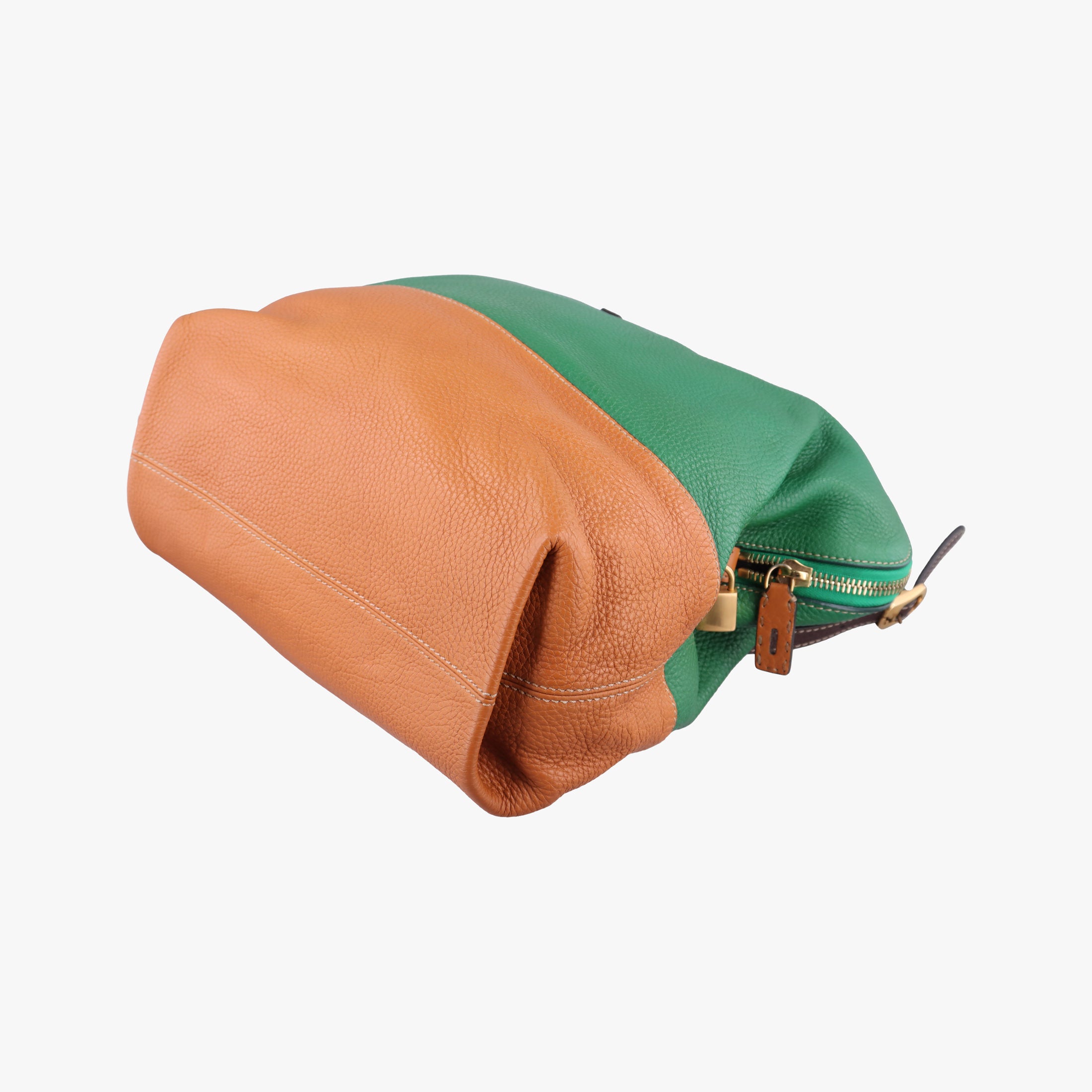 Two Tone Green × Brown Leather 8BN232 8BN232-D7M-129-2372ツートン グリーン × ブラウン レザー 8BN232 8BN232-D7M-129-2372