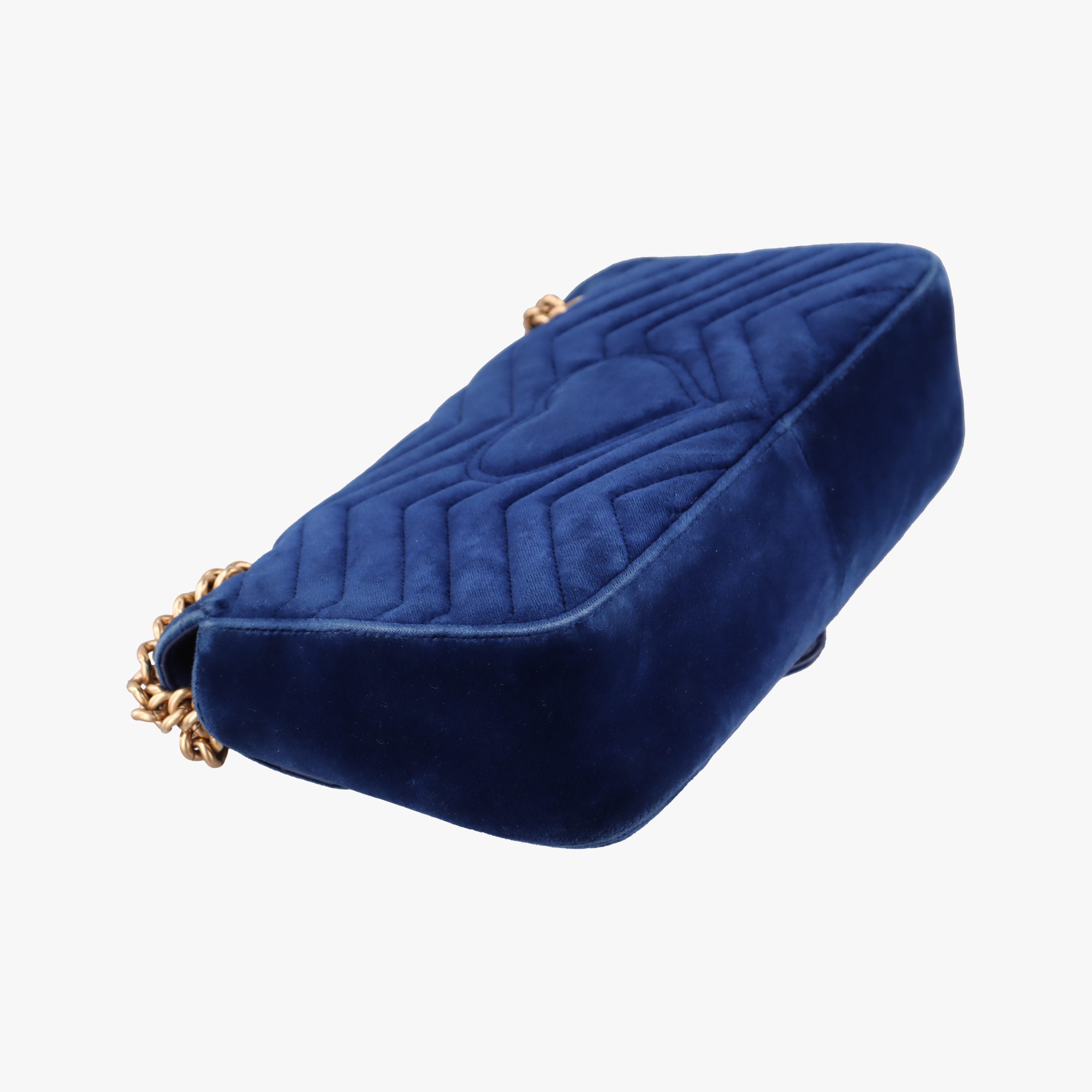 GG Marmont Navy×Multicolour velour 443497 G026102843GGマーモント ネイビー×マルチカラー ベロア 443497 G026102843