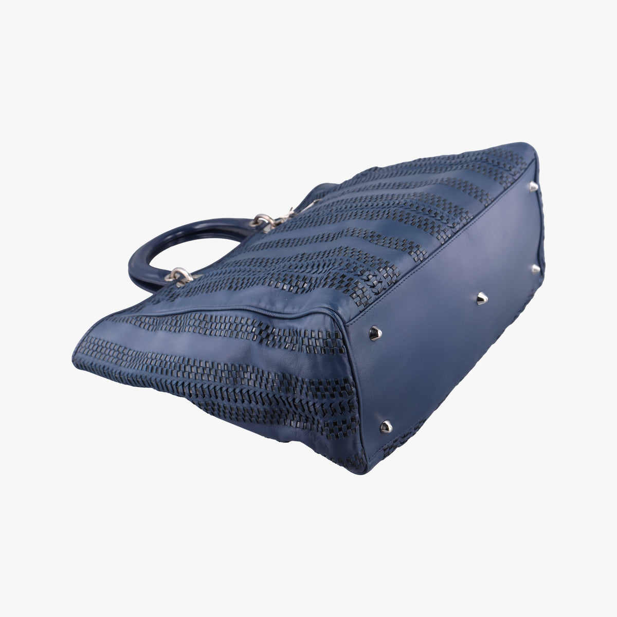 Soft Lady Dior Navy Leather 17-BO-1018レディ ディオール ソフト ブルーブラック レザー 17-BO-1018