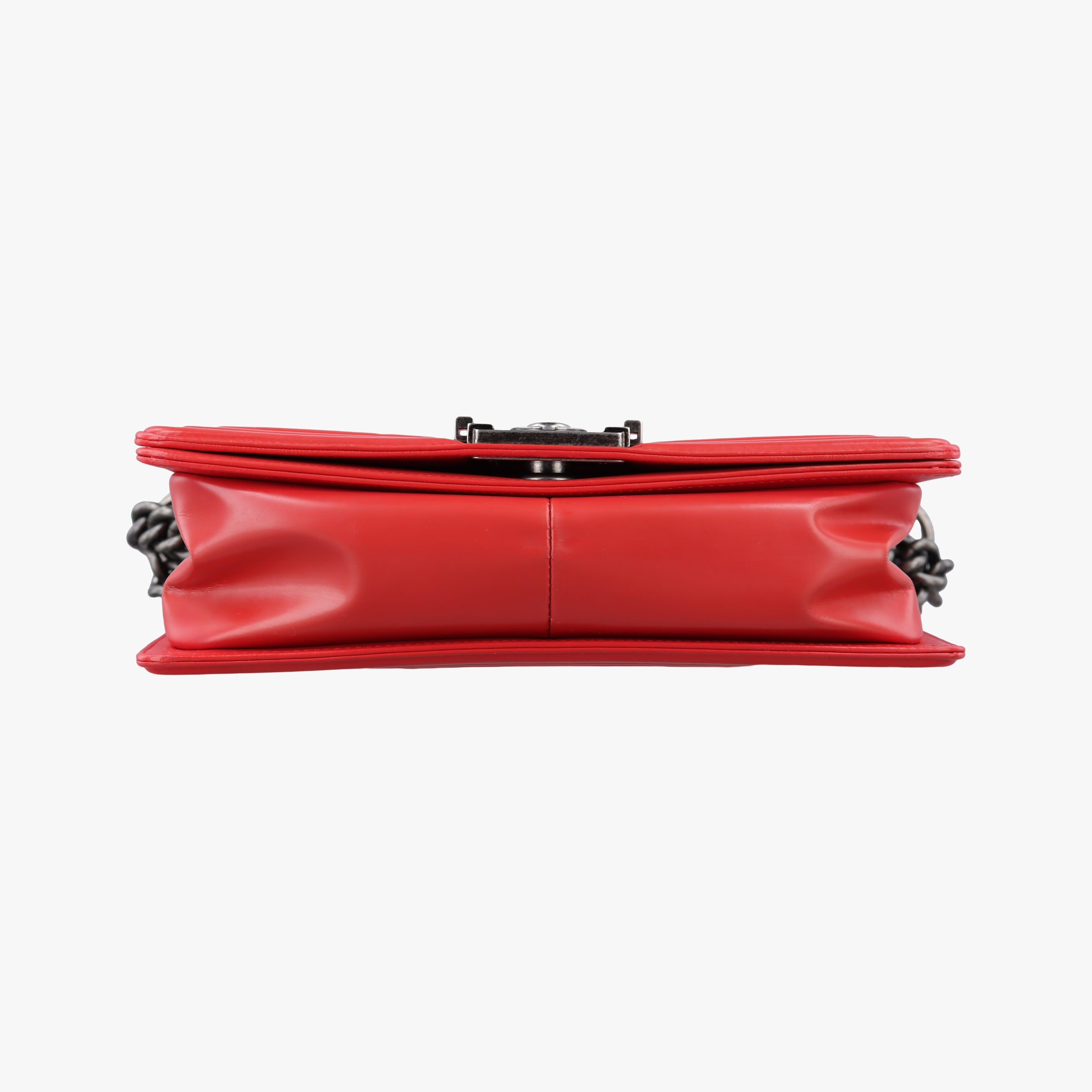 Pre-owned Chanel BOY CHANEL Red Leather A67086 shoulderbag | stylenewstar