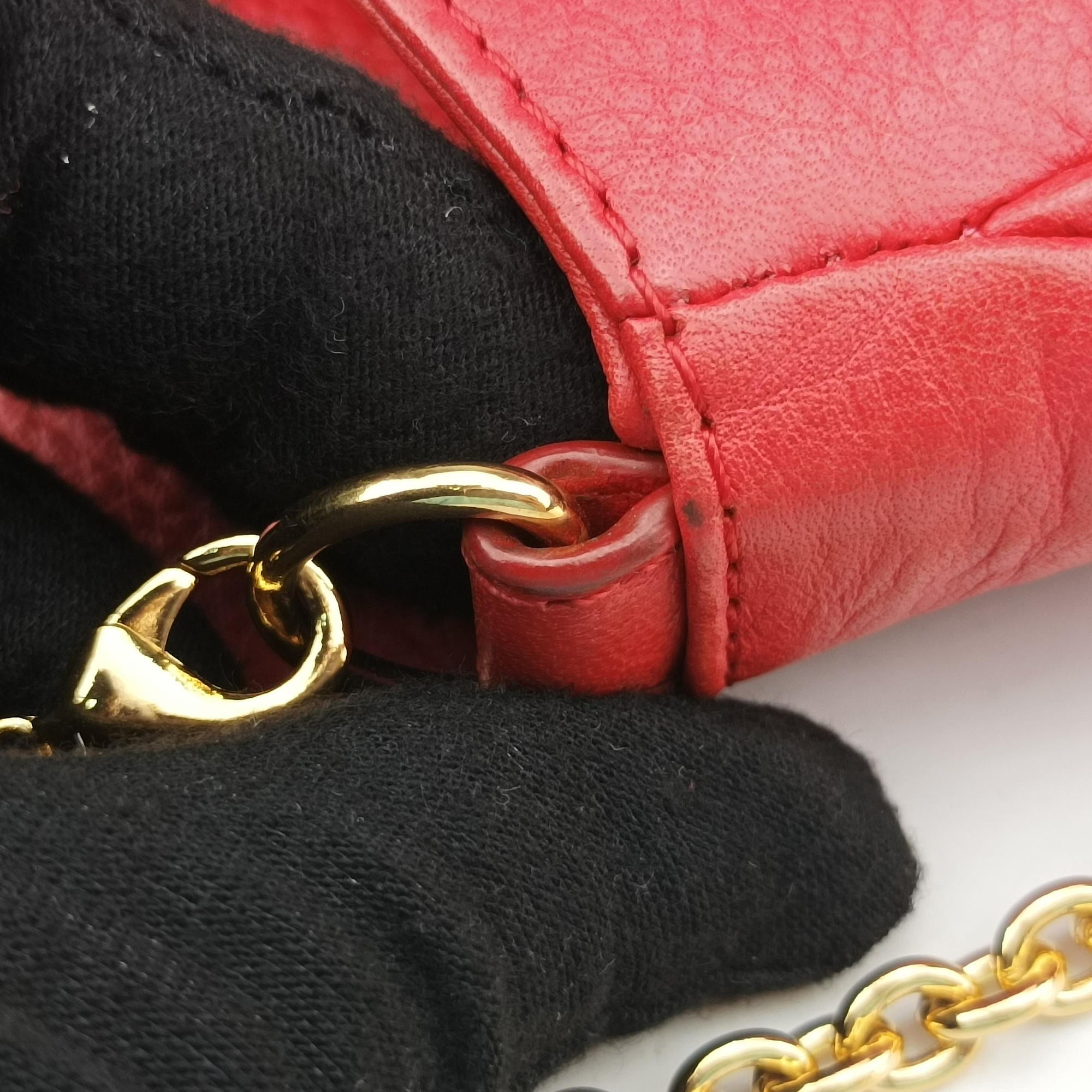 Fendista Pochette Red Leather 8M0276 8M0276-ANG-128-2566フェンディスタ ポシェット レッド レザー 8M0276 8M0276-ANG-128-2566