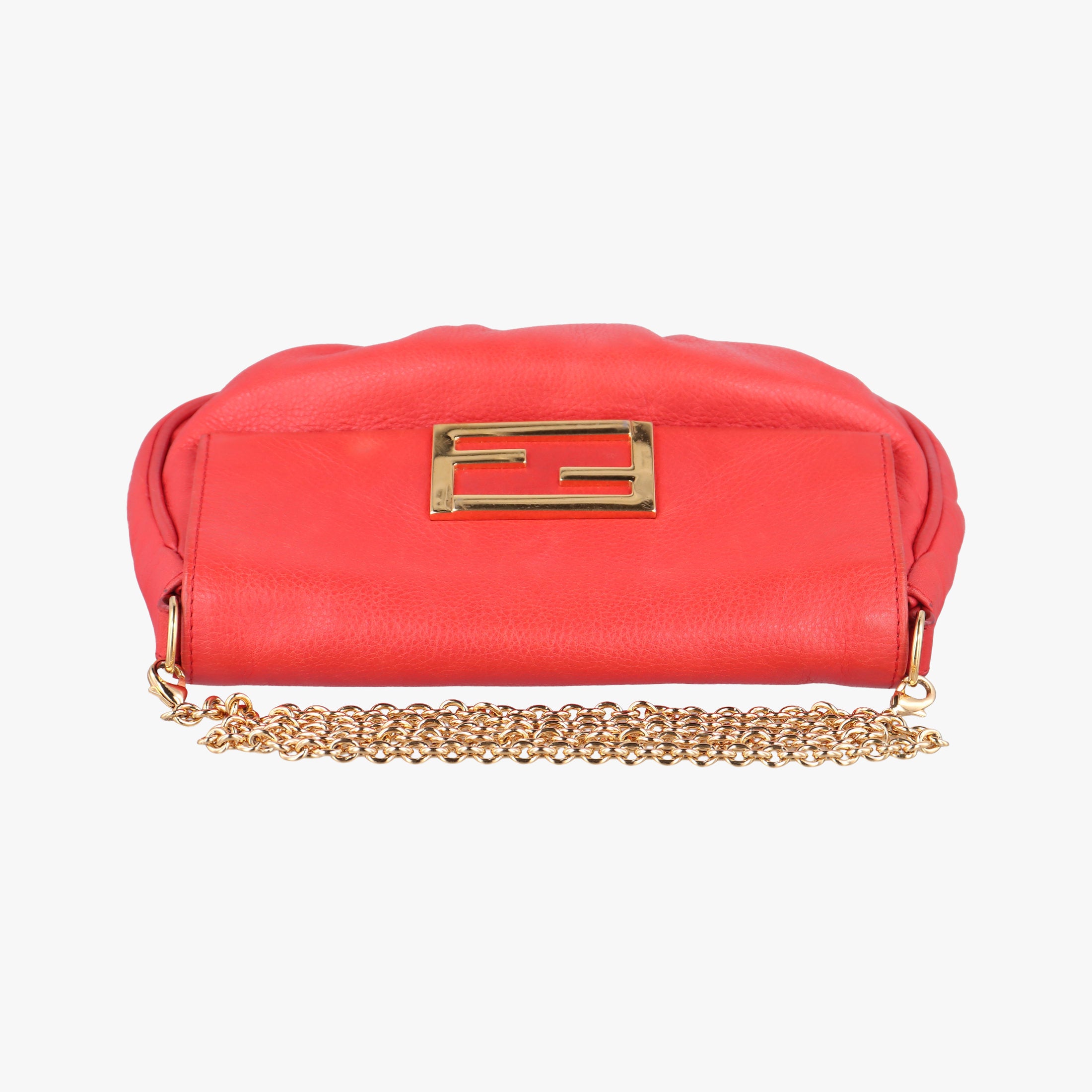 Fendista Pochette Red Leather 8M0276 8M0276-ANG-128-2566フェンディスタ ポシェット レッド レザー 8M0276 8M0276-ANG-128-2566