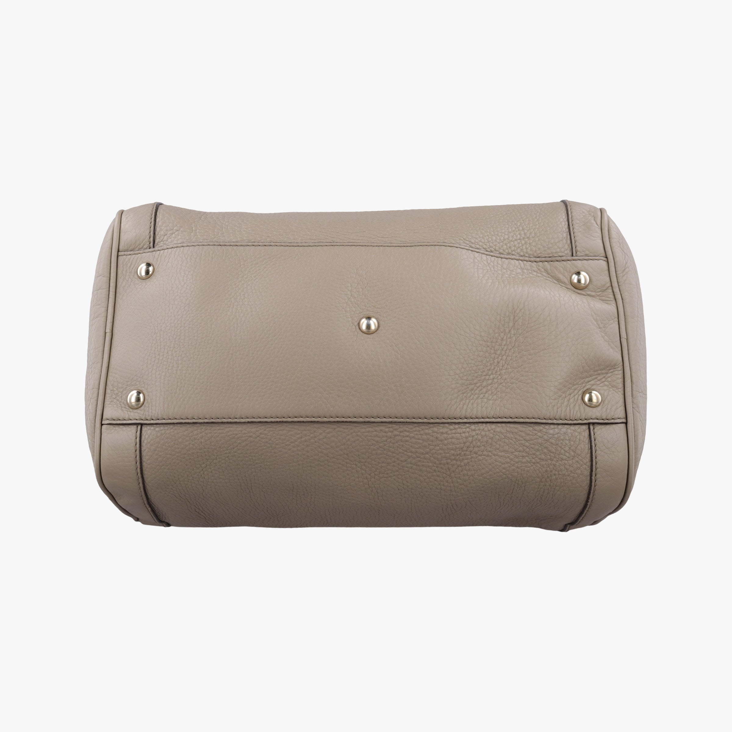 Pre-owned Gucci Soho Cerarus Grey Leather 282302 handbag | stylenewstar