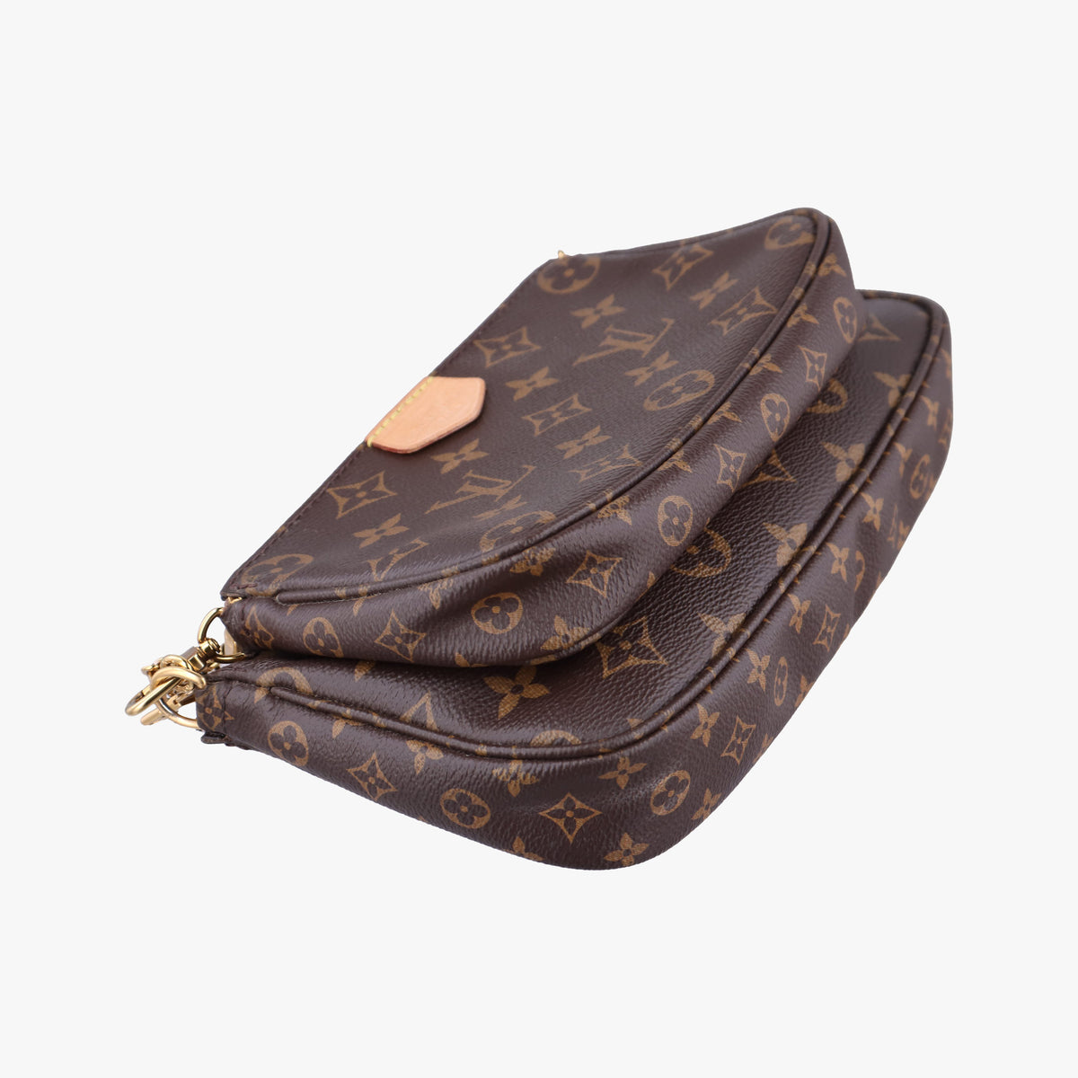 Pre-owned Louis Vuitton Multi Pochette Accessoir brown×khaki Monogram Canvas M44813 shoulderbag | stylenewstar