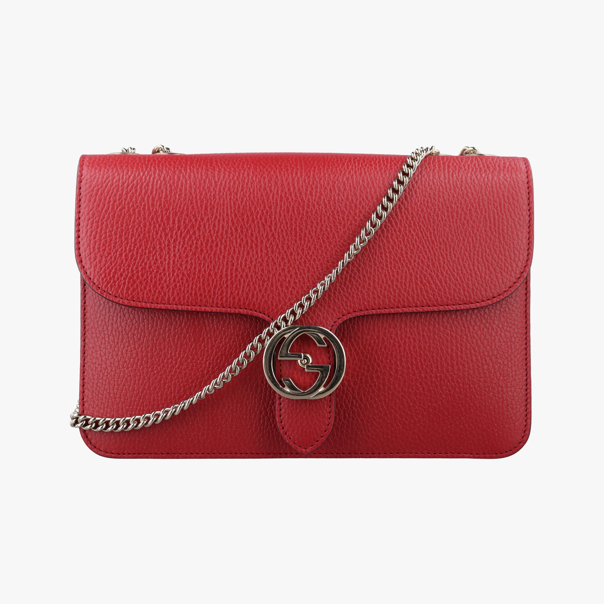 Interlocking G Red Leather 510303 A039897858インターロッキングG レッド レザー 510303 A039897858