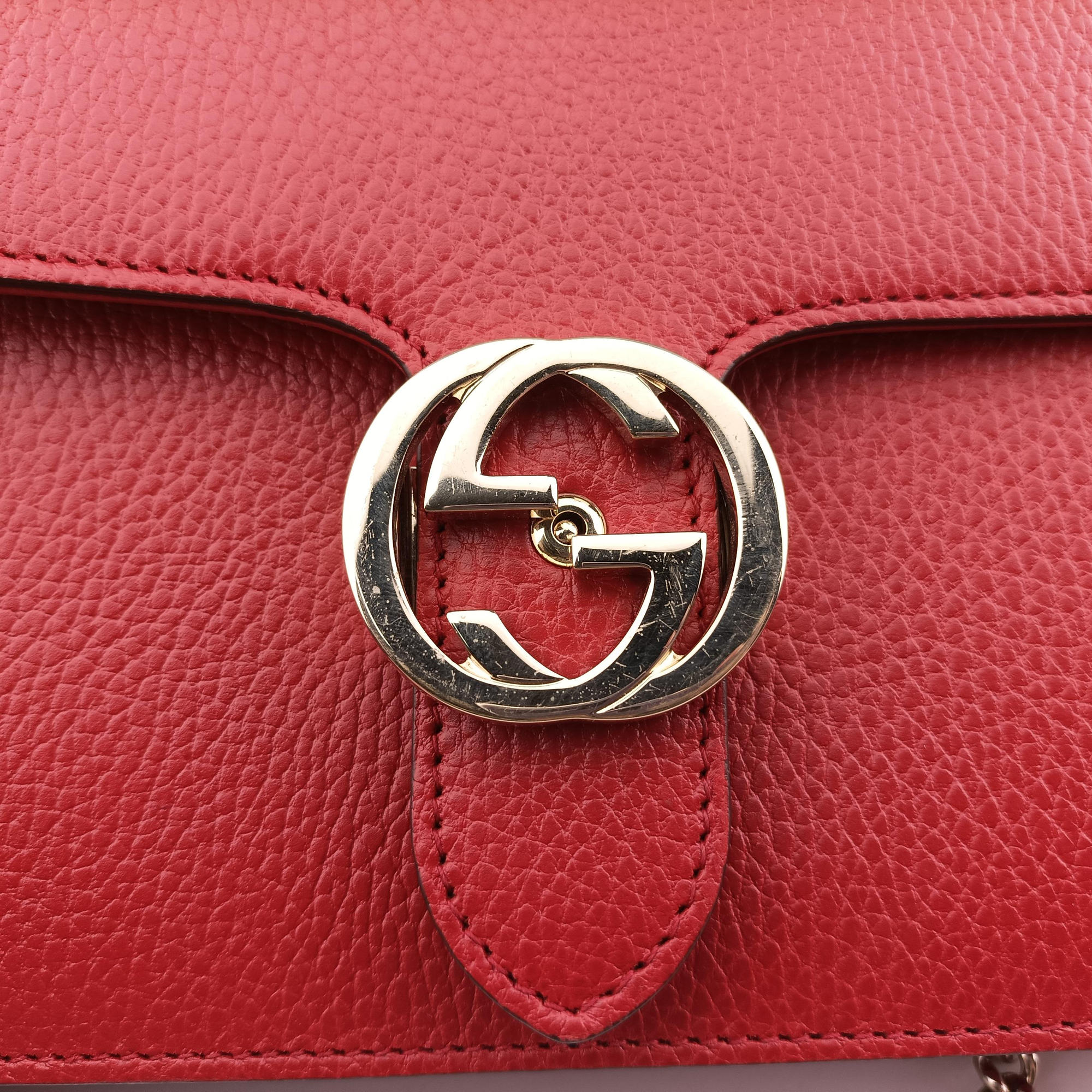 Interlocking G Red Leather 510303 A039897858インターロッキングG レッド レザー 510303 A039897858