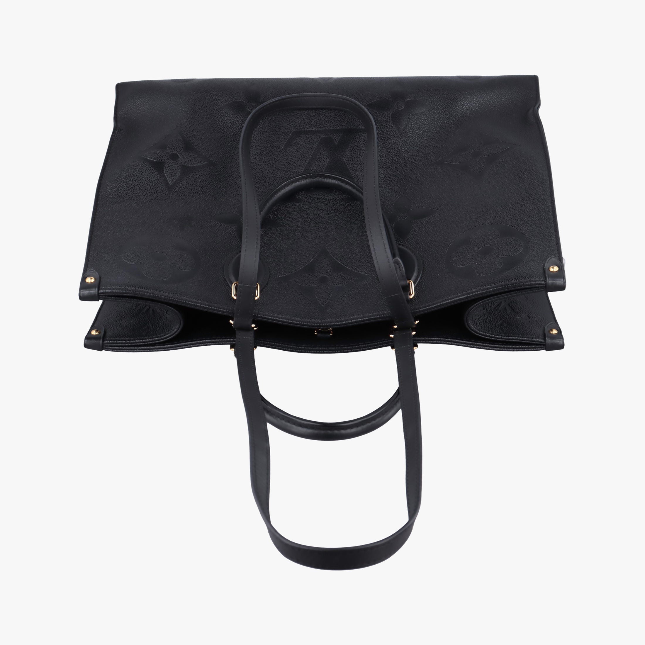 Pre-owned Louis Vuitton OnTheGo GM Noir Monogram Empreinte Giant M44925 shoulderbag | stylenewstar
