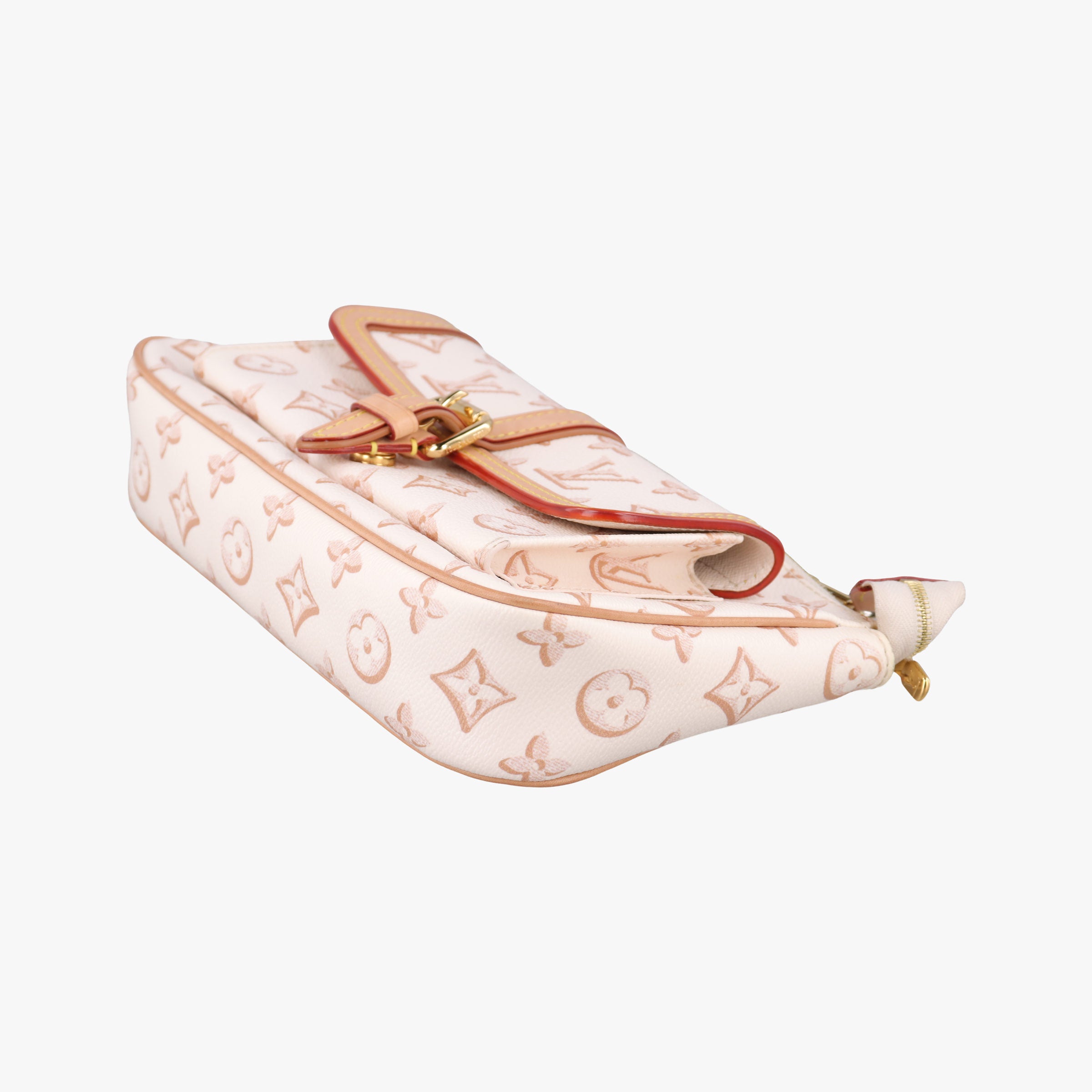 Maxi Pochette Accessoires Ivory x Brown PVC-coated canvas M20920 IC Chipマキシ ポシェット アクセソワール アイボリーxブラウン PVCコーティングキャンバス M20920 ICチップ