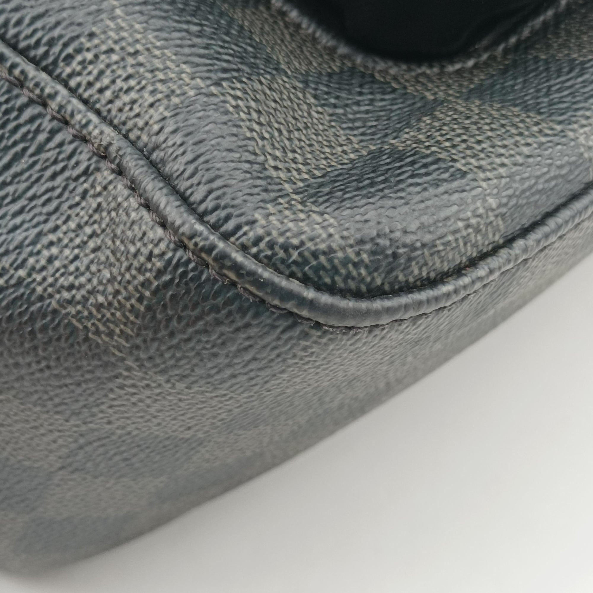 Pre-owned Louis Vuitton Josh Noir×orange Damier Graphite N42403 backpack/rucksack | stylenewstar