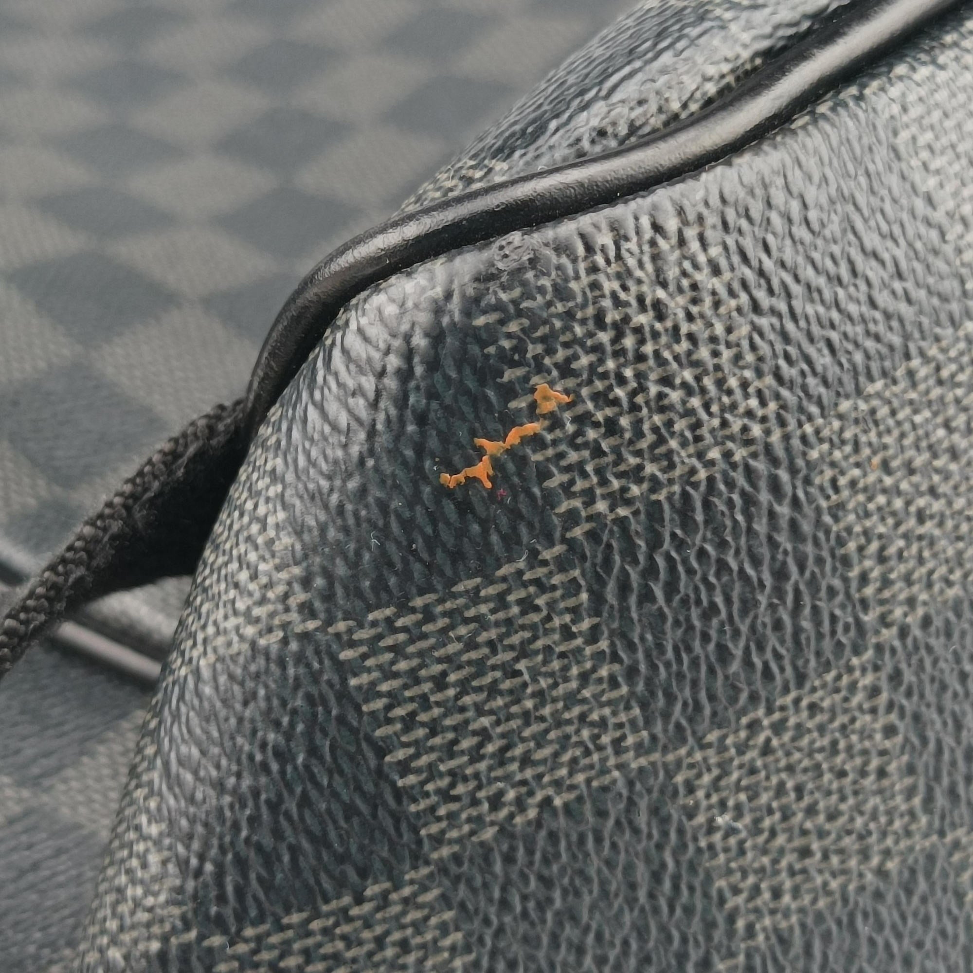 Pre-owned Louis Vuitton Josh Noir×orange Damier Graphite N42403 backpack/rucksack | stylenewstar