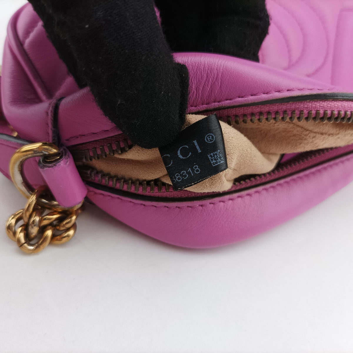 GG Marmont Pink Leather 448065 I020588318GGマーモント ピンク レザー 448065 I020588318
