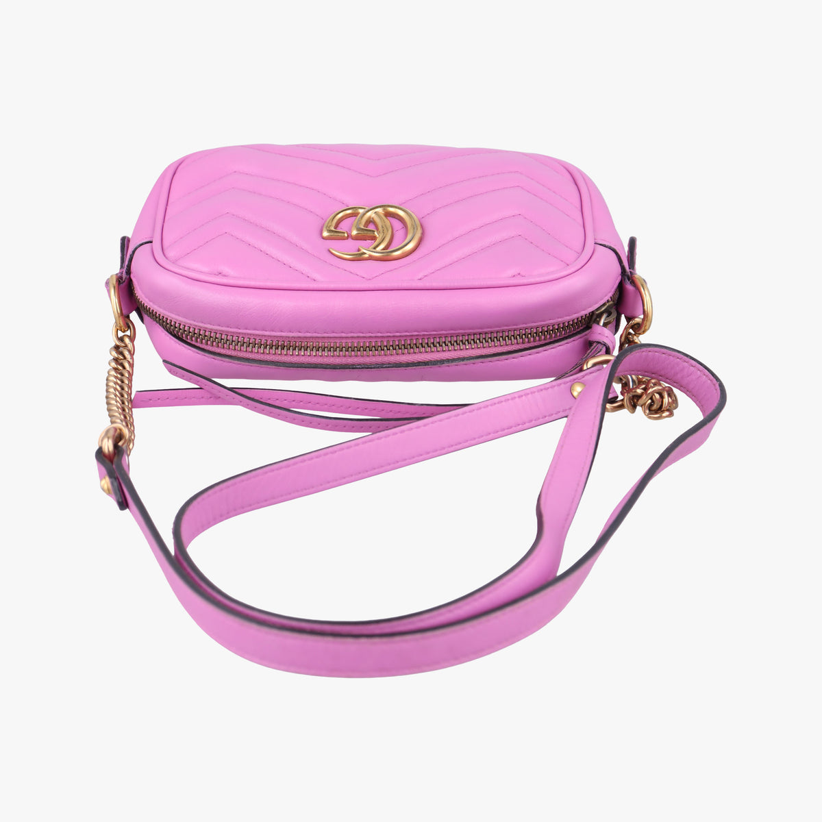GG Marmont Pink Leather 448065 I020588318GGマーモント ピンク レザー 448065 I020588318