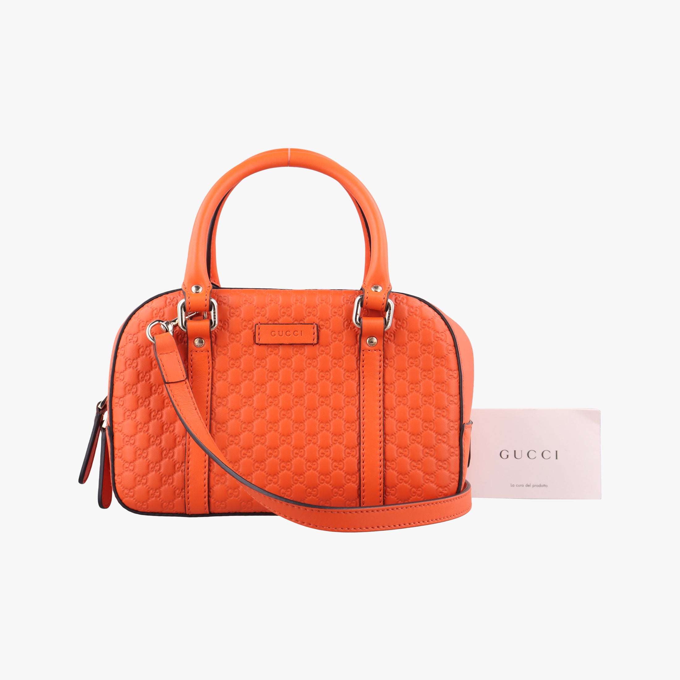 Microguccissima Orange Leather 510289 C024541187マイクログッチシマ オレンジ レザー 510289 C024541187