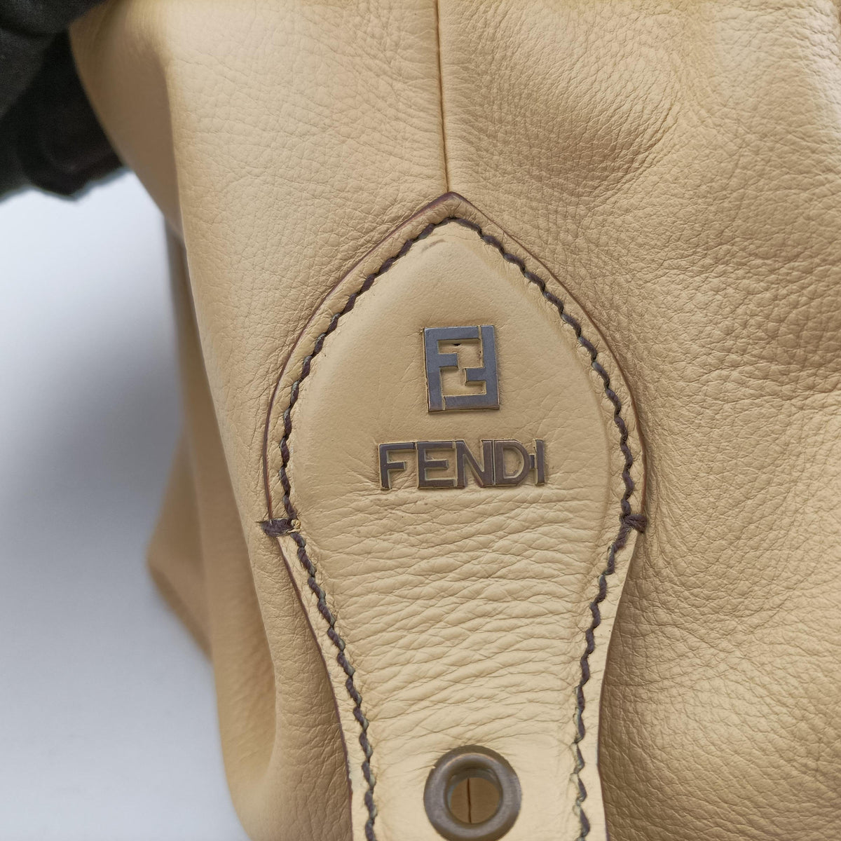 Pre-owned Fendi Toile de Cuir Yellow Leather 8BR579 handbag | stylenewstar