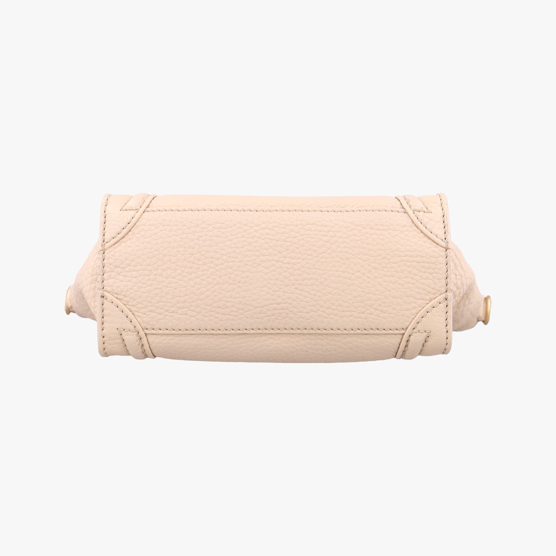 Pre-owned Celine luggage nano shopper Beige Leather handbag | stylenewstar
