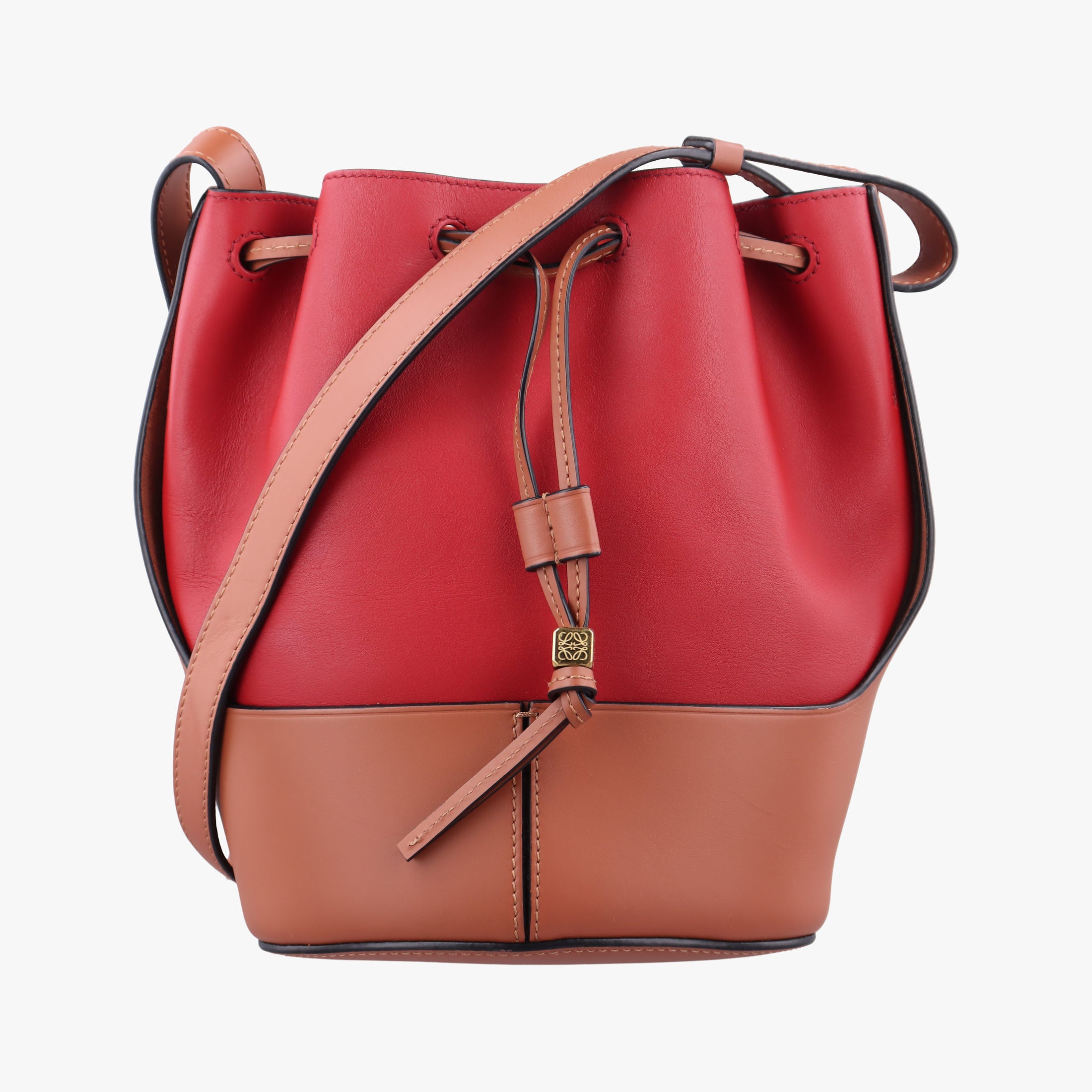 balloon Red x Brown leather 262027バルーン レッド x ブラウン レザー 262027