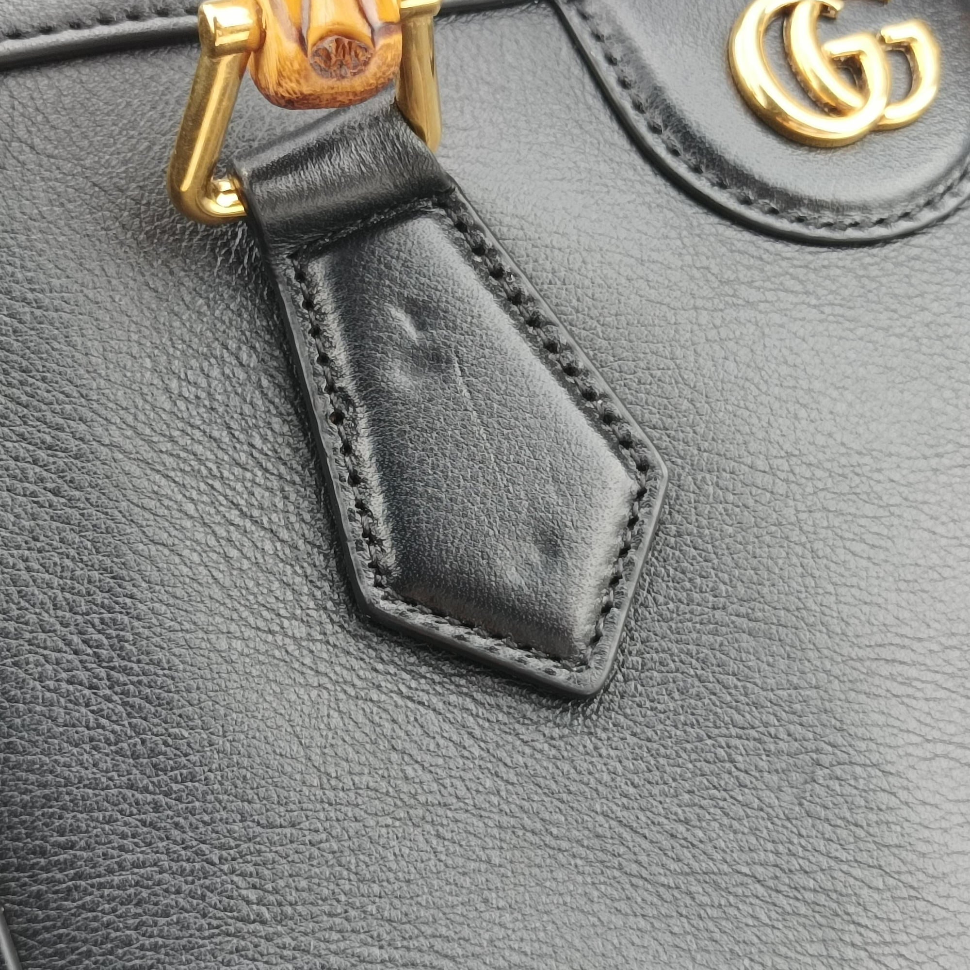 Bamboo Black Leather 660195 H035330558バンブー ブラック レザー 660195 H035330558