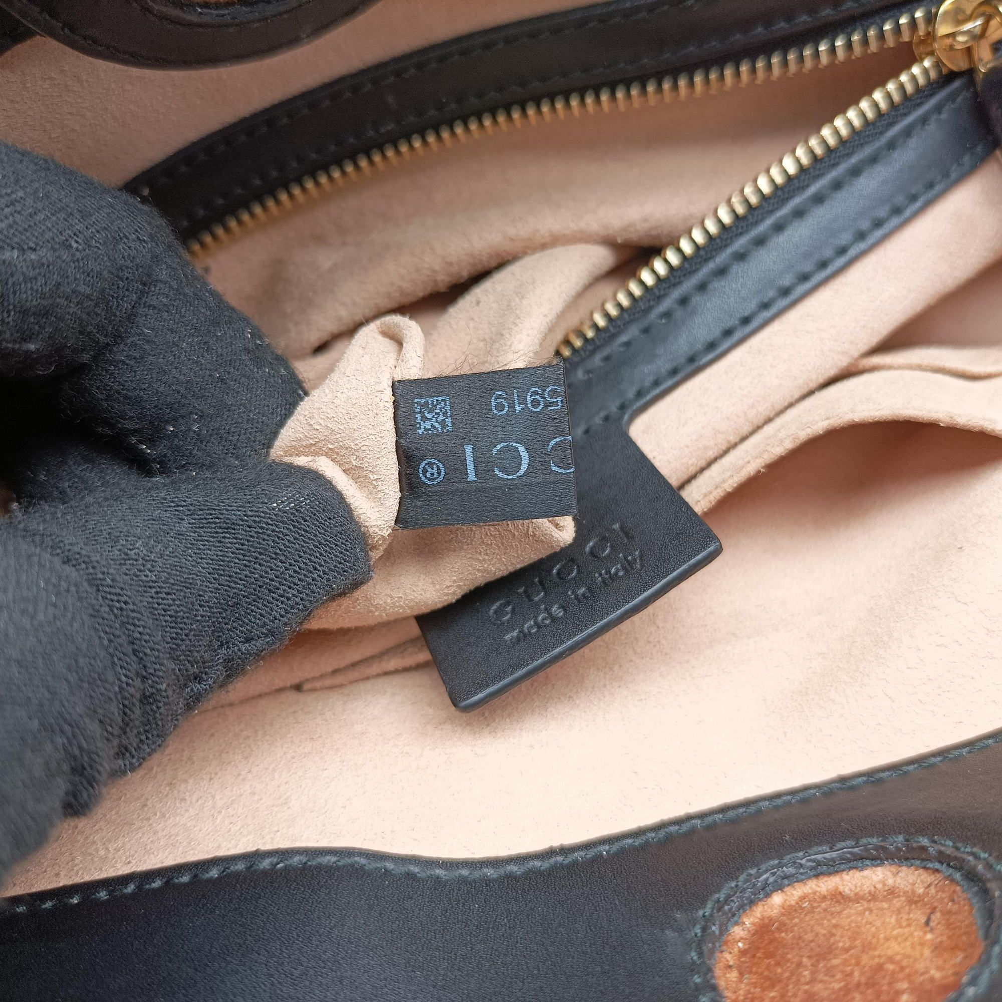 Pre-owned Gucci GG Supreme Bosco PATCHED Black PVC coated canvas 473887 handbag | stylenewstar