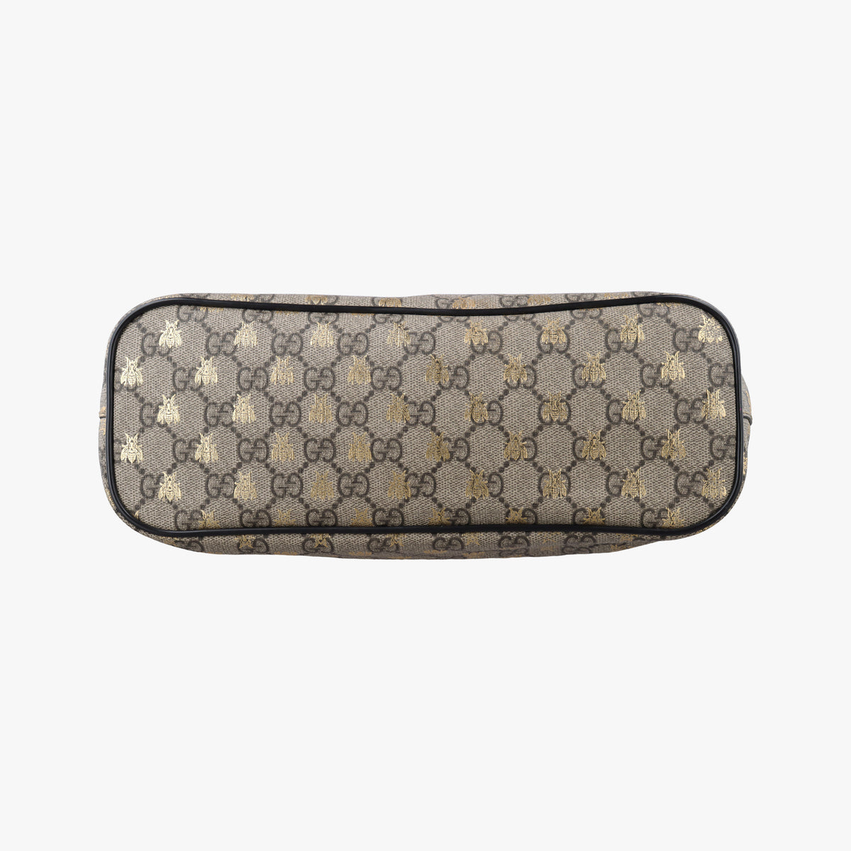 Pre-owned Gucci GG Supreme Bosco PATCHED Black PVC coated canvas 473887 handbag | stylenewstar