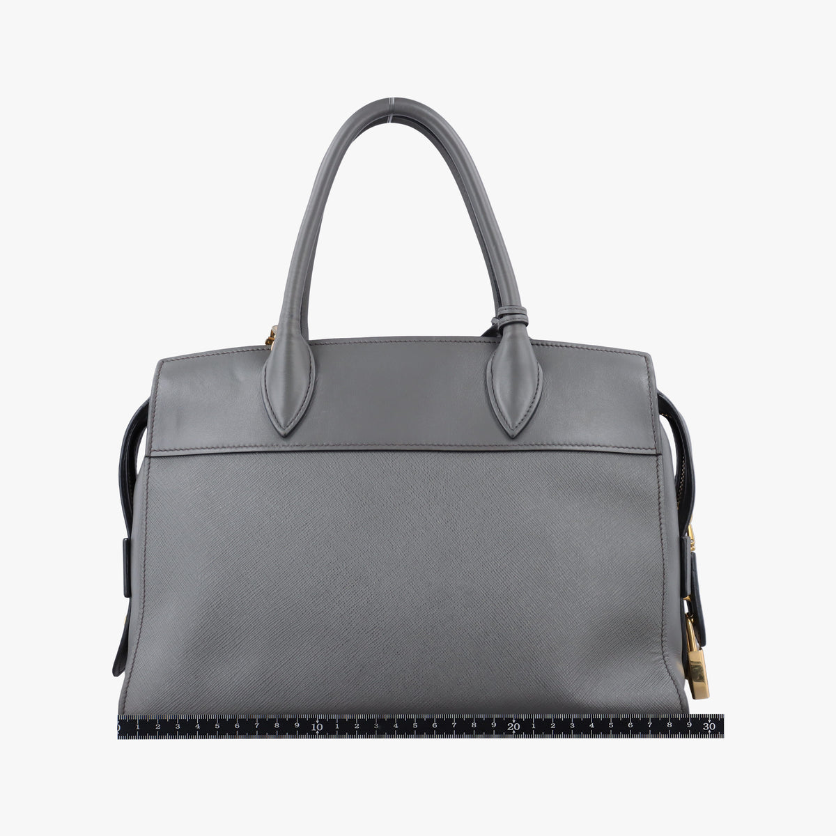 Esplanade Grey SAFFIANO Leather 1BA045 117 Pエスプラナード グレー サフィアーノレザー 1BA045 117 P