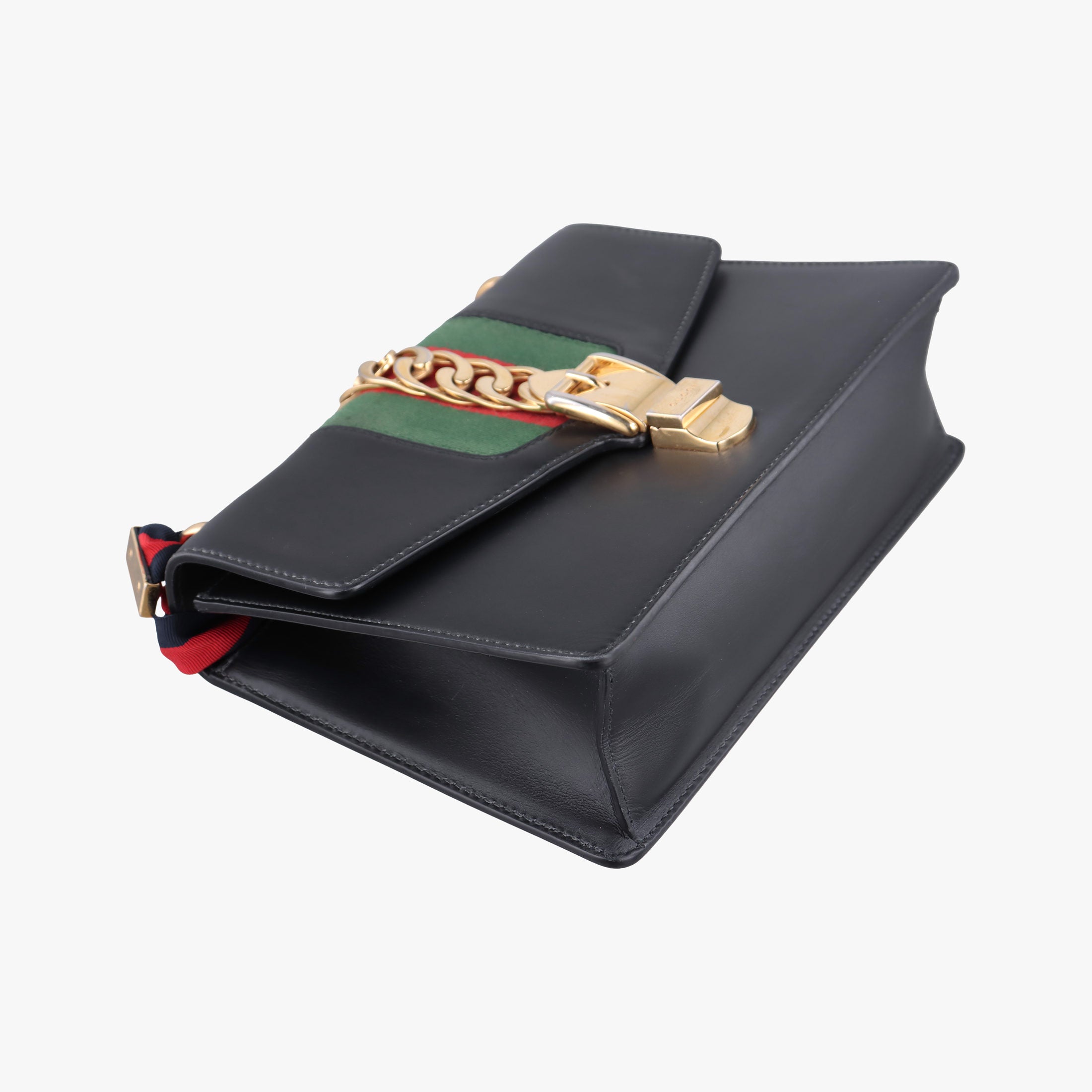 Sylvie Black×Green×Red Leather 421882 A021568744シルヴィ ブラック×グリーン×レッド レザー 421882 A021568744