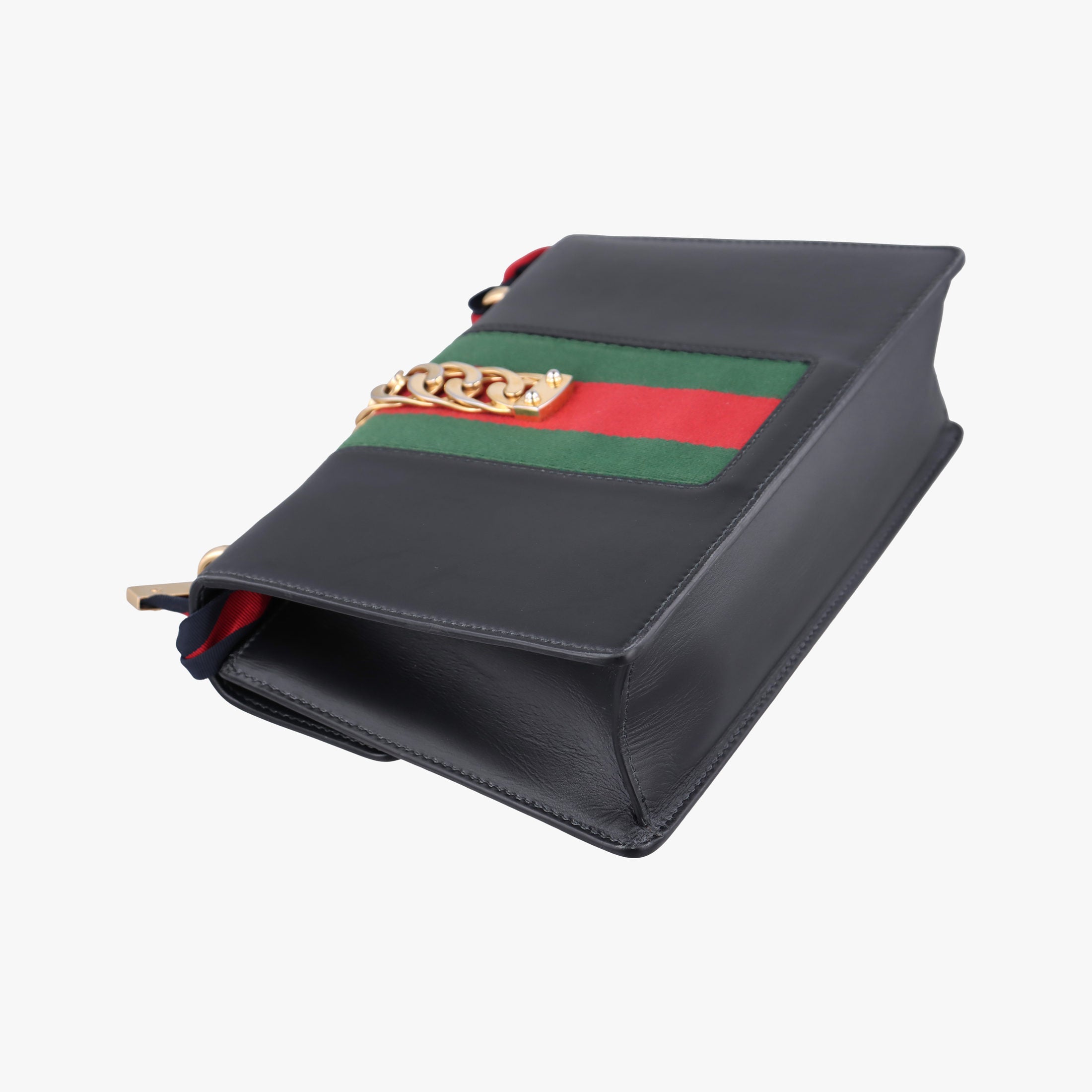 Sylvie Black×Green×Red Leather 421882 A021568744シルヴィ ブラック×グリーン×レッド レザー 421882 A021568744