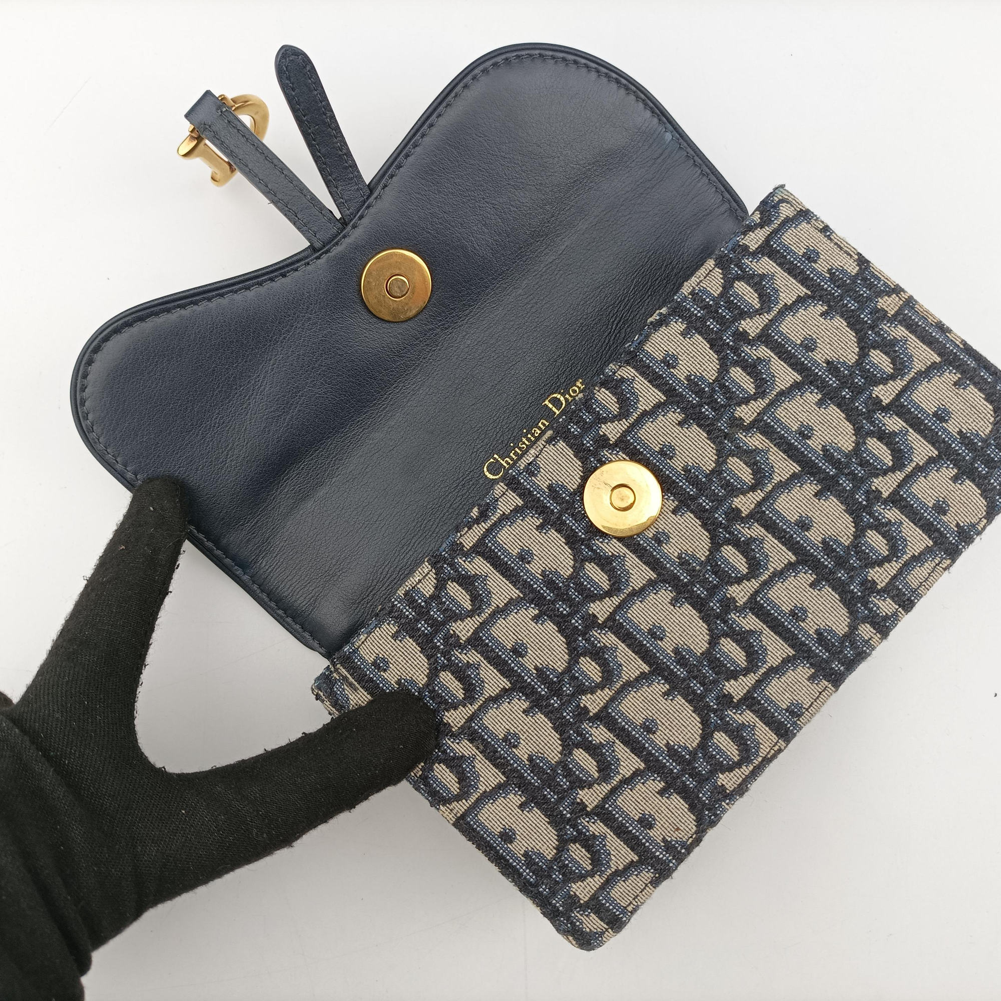 Saddle Navy jacquard×Leather 12-MA-0149サドル ネイビー ジャガード×レザー 12-MA-0149