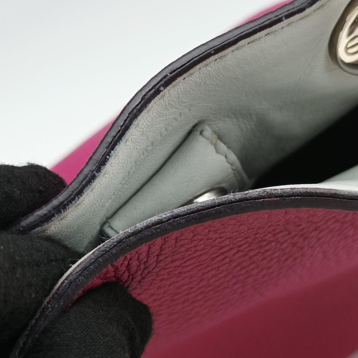 Diorissimo Rose Leather 09-MA-0134ディオリッシモ ローズ レッド レザー 09-MA-0134