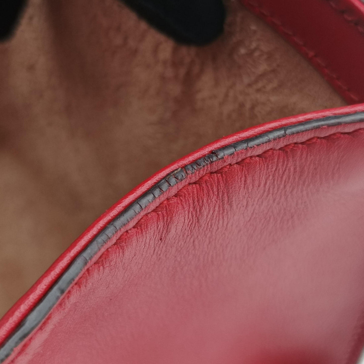 Padlock Red Leather 409487 D019780442パドロック レッド レザー 409487 D019780442
