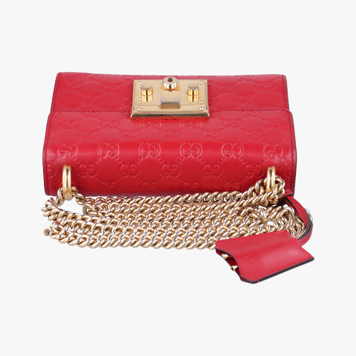 Padlock Red Leather 409487 D019780442パドロック レッド レザー 409487 D019780442