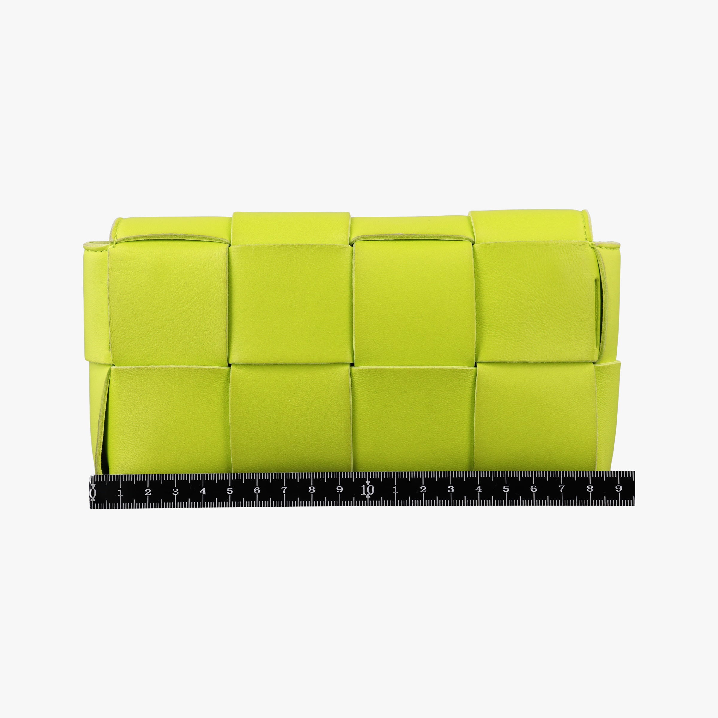 CASSETTE Green lambskin B09834635Tカセット グリーン ラムスキン B09834635T