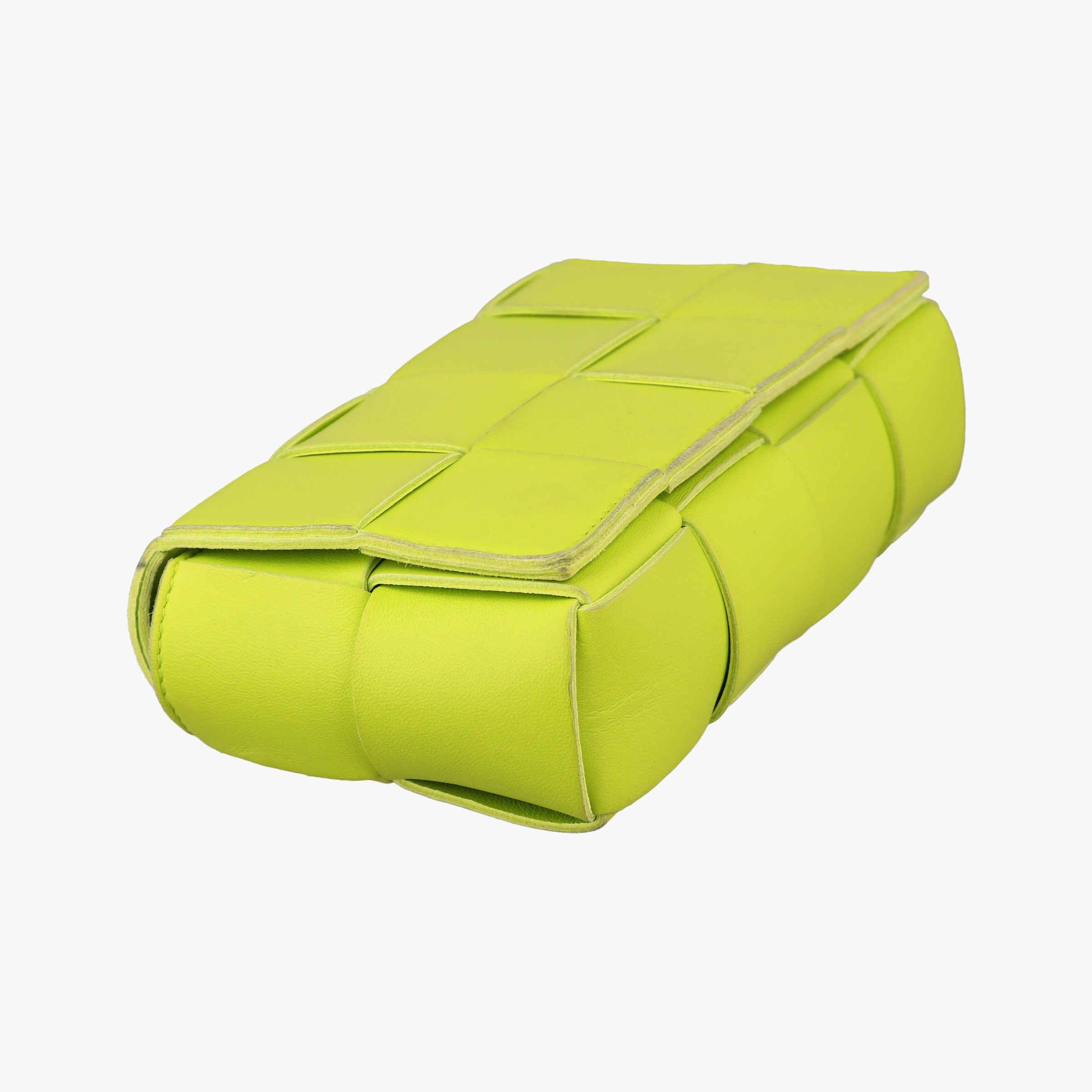 CASSETTE Green lambskin B09834635Tカセット グリーン ラムスキン B09834635T