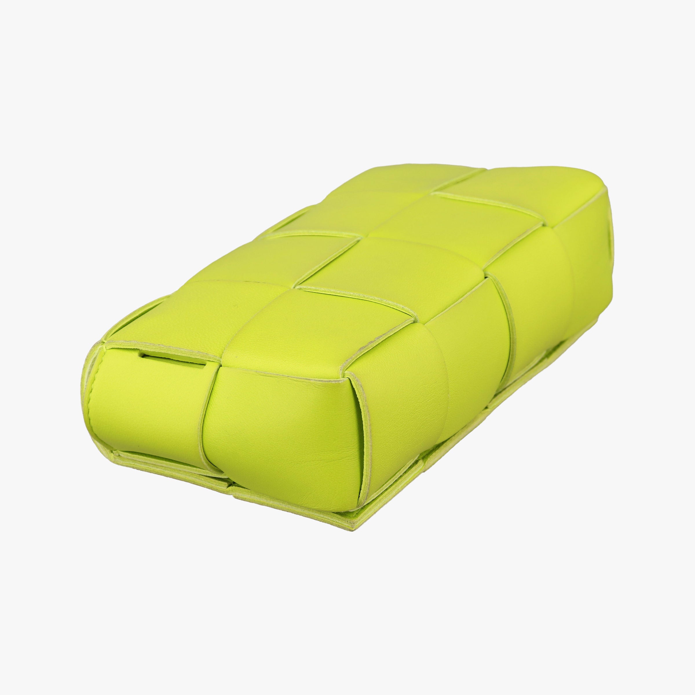 CASSETTE Green lambskin B09834635Tカセット グリーン ラムスキン B09834635T