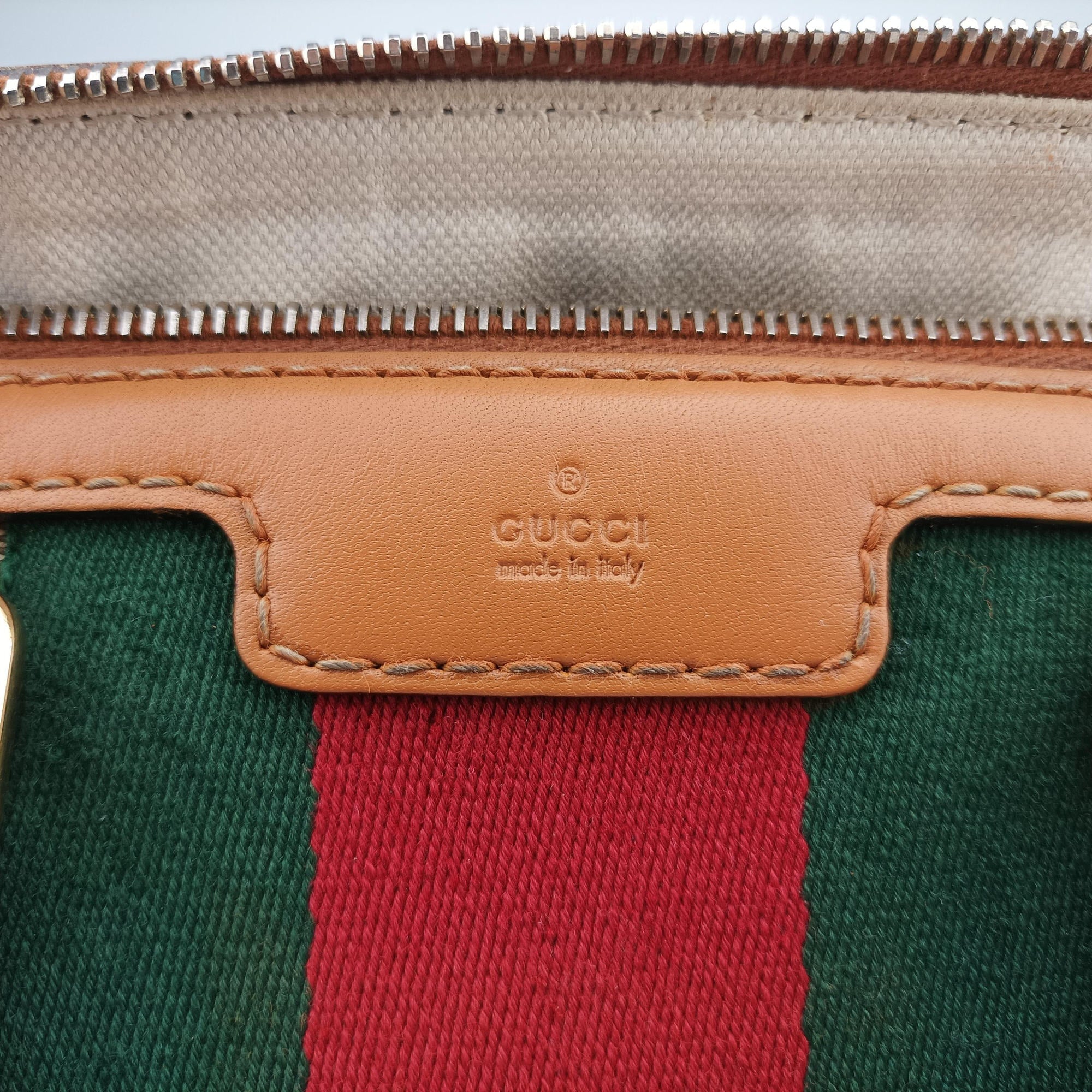 Secondhand Gucci Sherry Line Multicolour canvas×leather 247205 handbag | stylenewstar