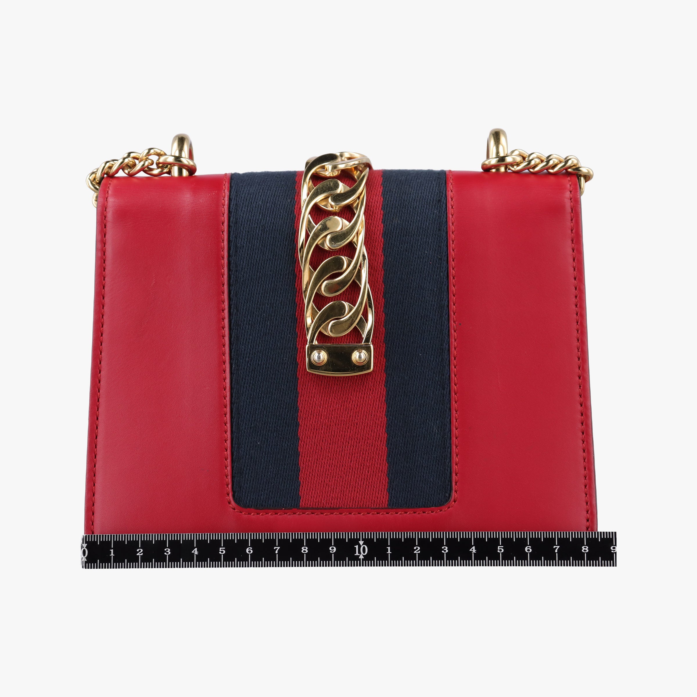 Pre-owned Gucci Sylvie Red Leather 431666 shoulderbag | stylenewstar
