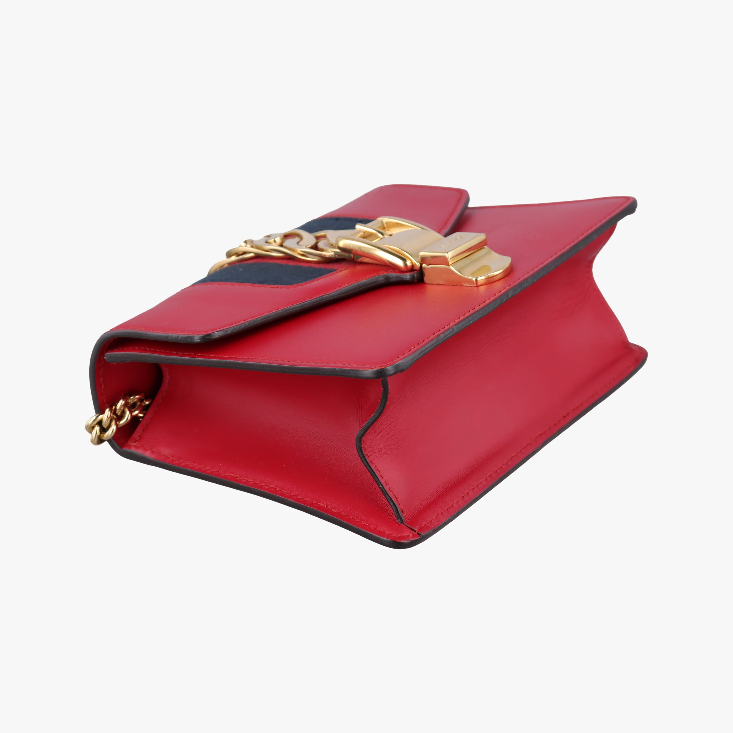 Pre-owned Gucci Sylvie Red Leather 431666 shoulderbag | stylenewstar