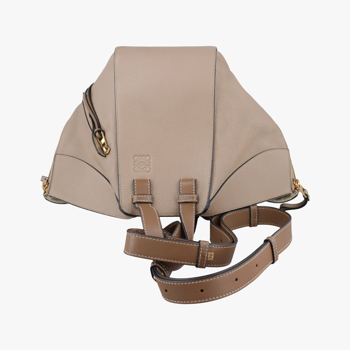 Pre-owned Loewe Hammock Camel Leather shoulderbag | stylenewstar