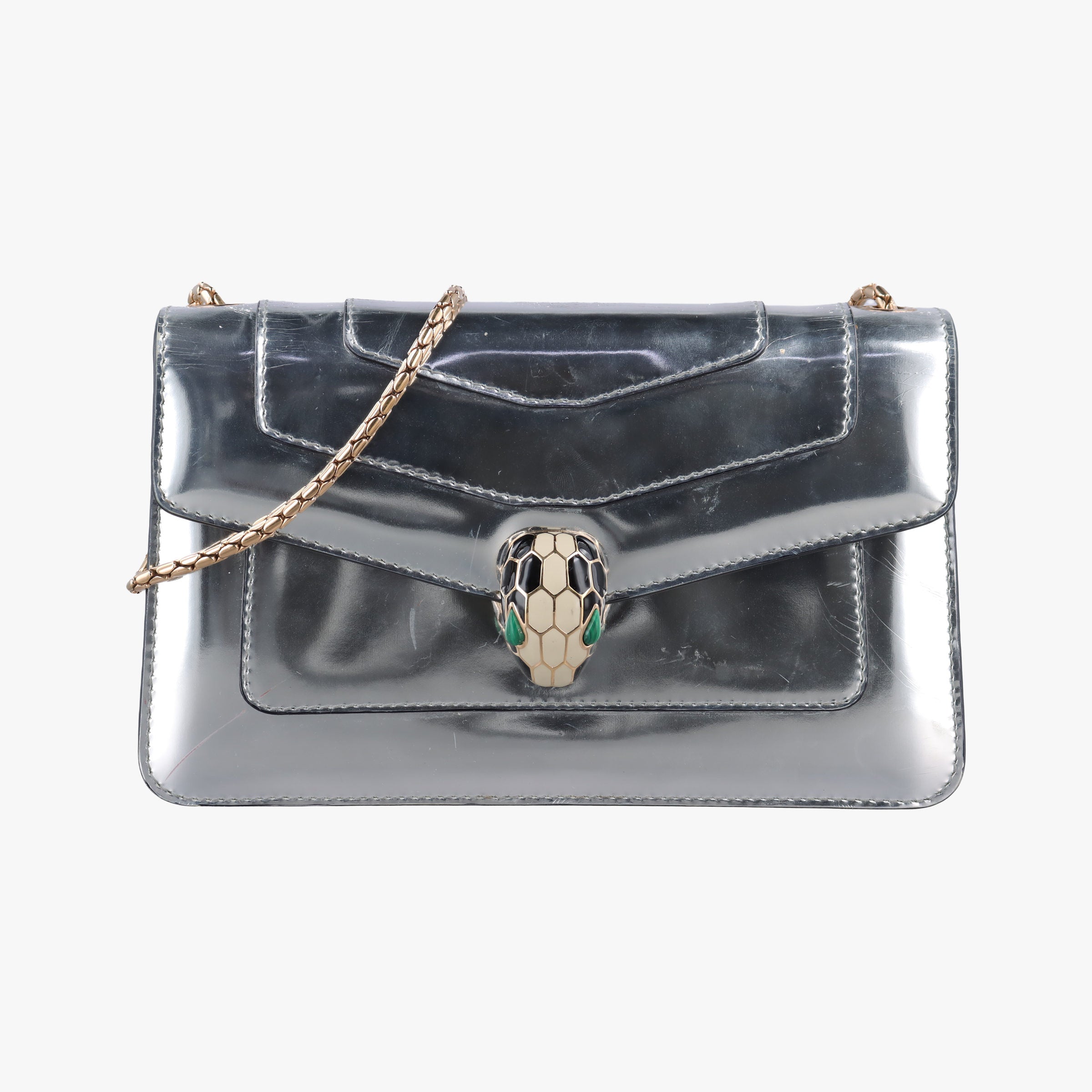 SERPENTI FOREVER Silver Patent LA.N14.3830セルペンティ フォーエバー シルバー パテント LA.N14.3830