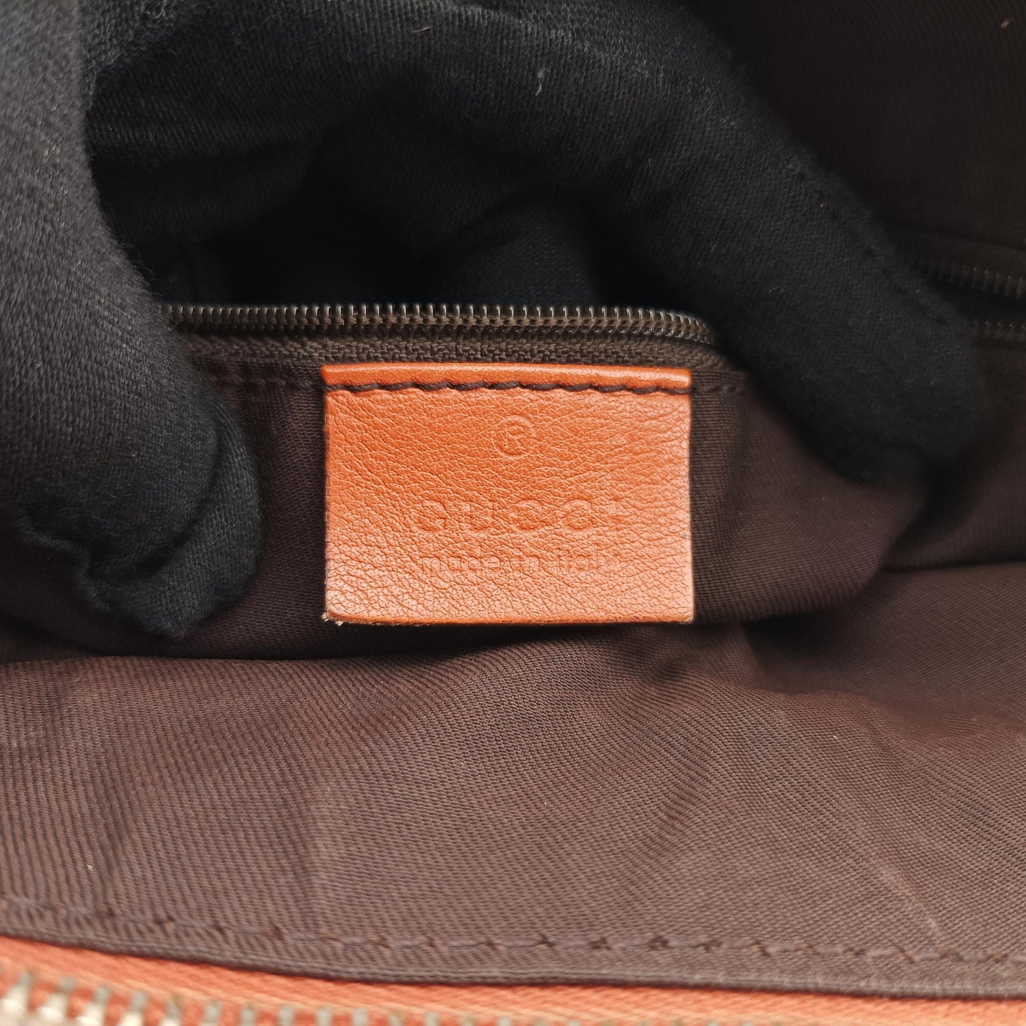 Abbey line Orange×Brown canvas×leather 203257 C5306519アビーライン オレンジ×ブラウン キャンバス×レザー 203257 C5306519