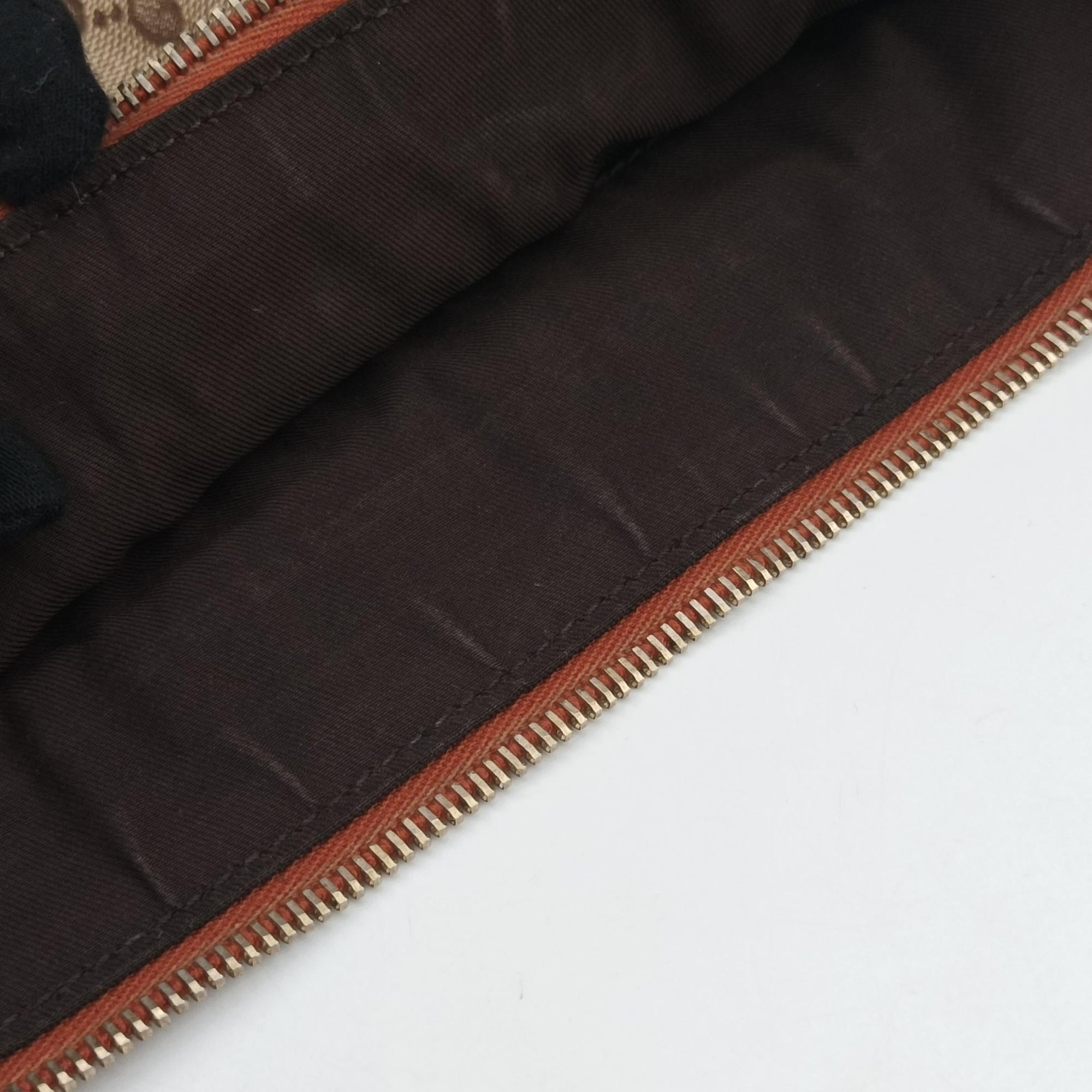 Abbey line Orange×Brown canvas×leather 203257 C5306519アビーライン オレンジ×ブラウン キャンバス×レザー 203257 C5306519