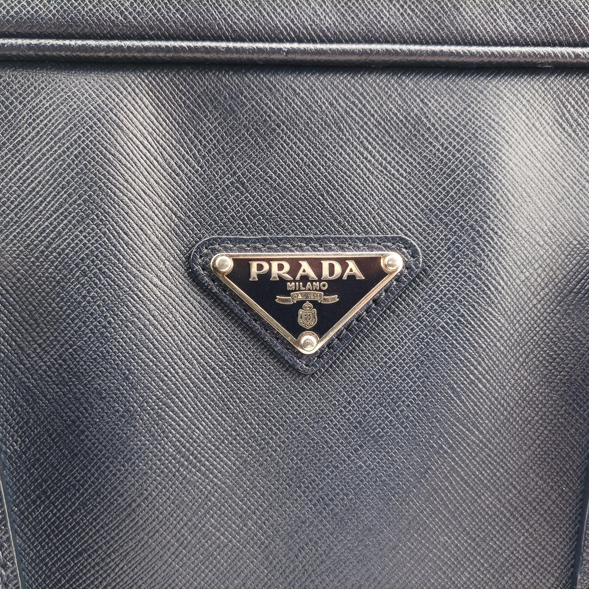 Business Briefcase Navy SAFFIANO Leather 2VE011 31/H 208ビジネス ブリーフケース ネイビー サフィアーノレザー 2VE011 31/H 208