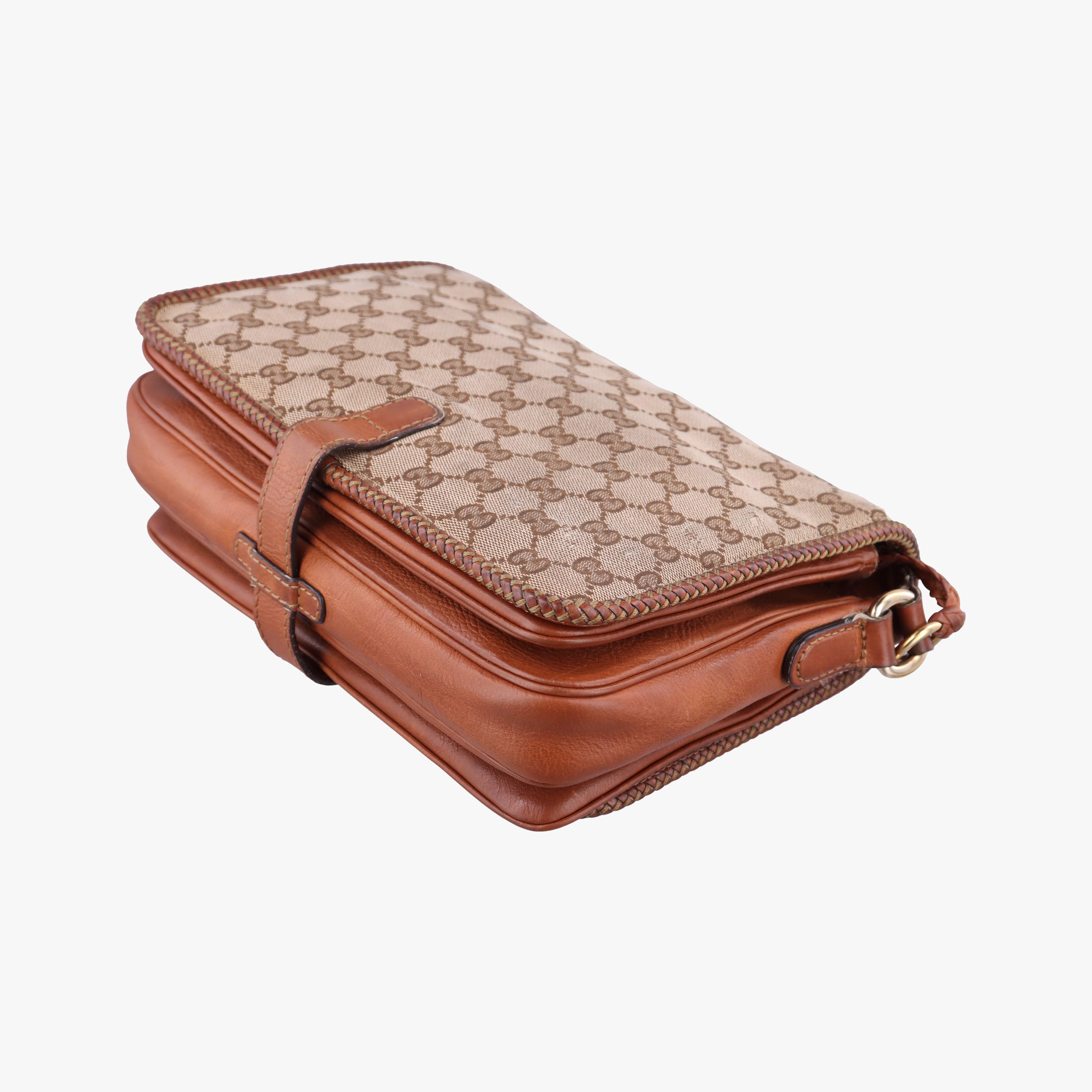 Secondhand Gucci Marrakech Messenger Beige x Brown canvas x Leather 257024 shoulderbag | stylenewstar