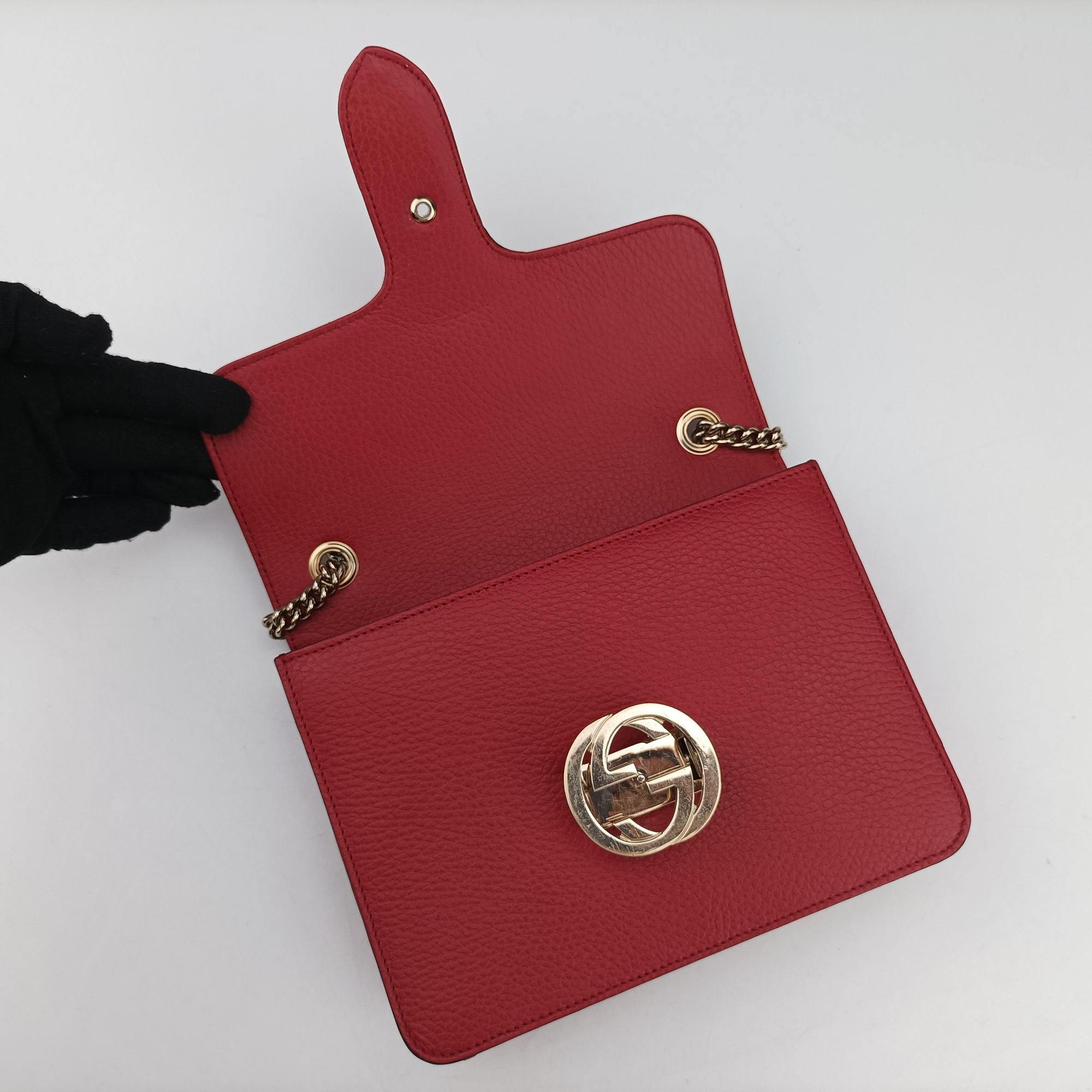 Interlocking G Red Leather 510304 C026804563インターロッキングG レッド レザー 510304 C026804563