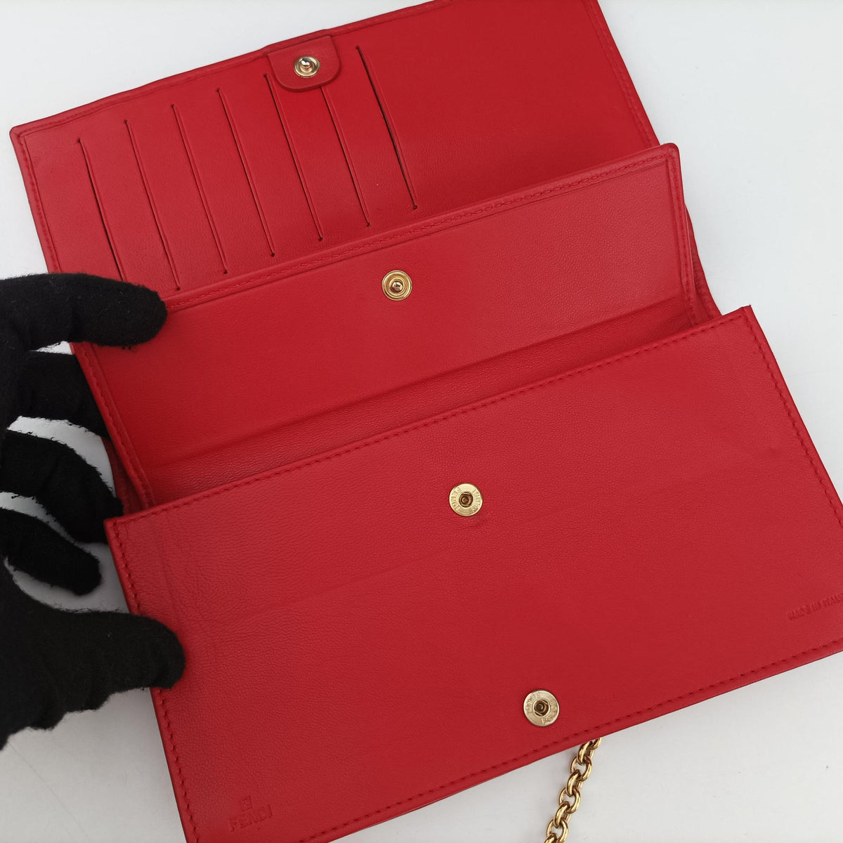 Embossed Logo Red lambskin 8M0219 2266 8M0219 YMY 088エンボス ロゴ レッド ラムスキン 8M0219 2266 8M0219 YMY 088