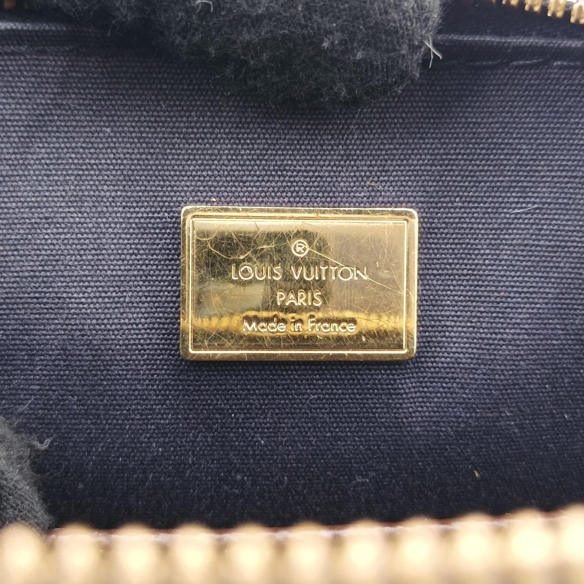Pre-owned Louis Vuitton Miroir Alma BB MARINE Vernis M54705 shoulderbag | stylenewstar