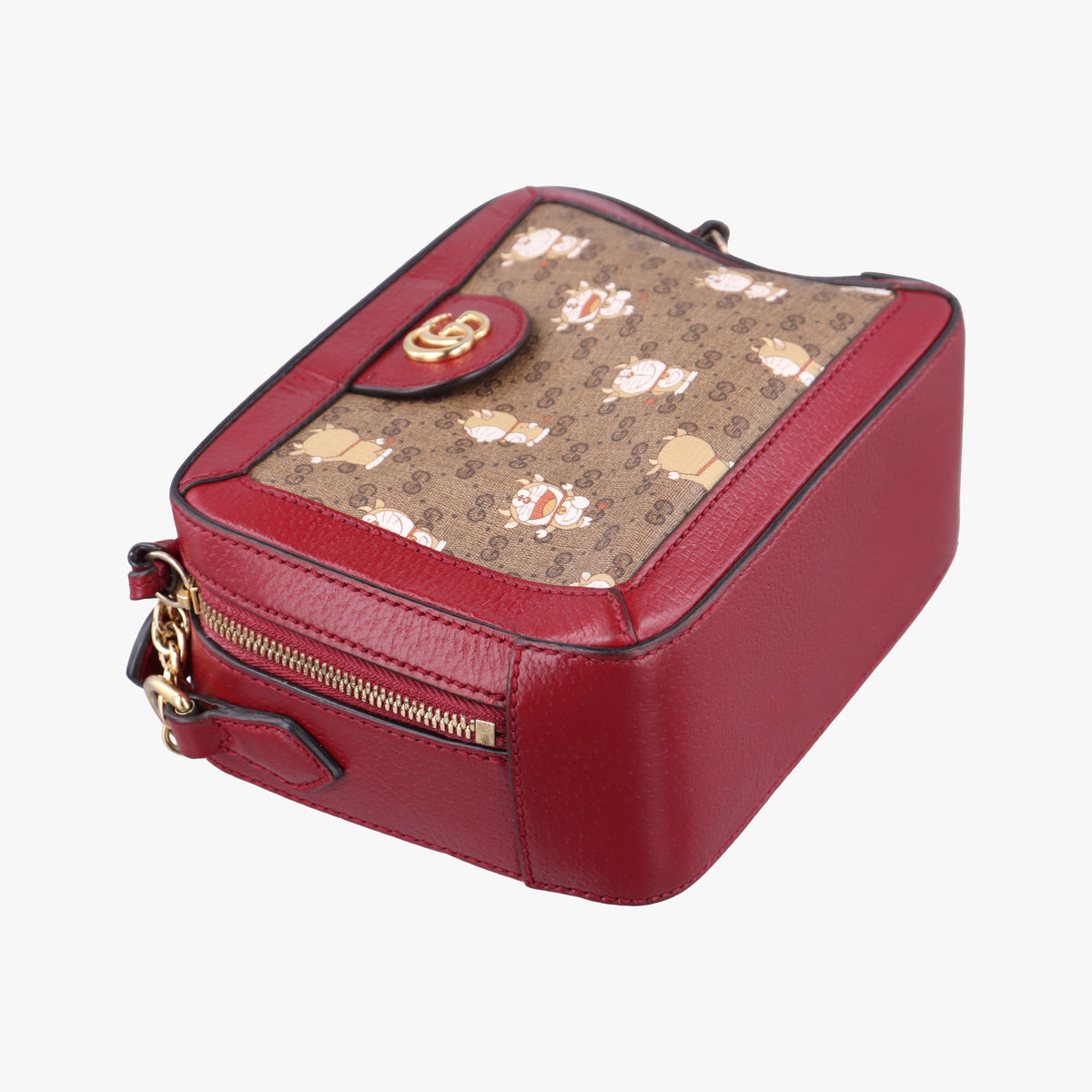 Vintage Gucci Doraemon collaboration Red×beige×multi PVC coated canvas×Leather 655596 shoulderbag | stylenewstar
