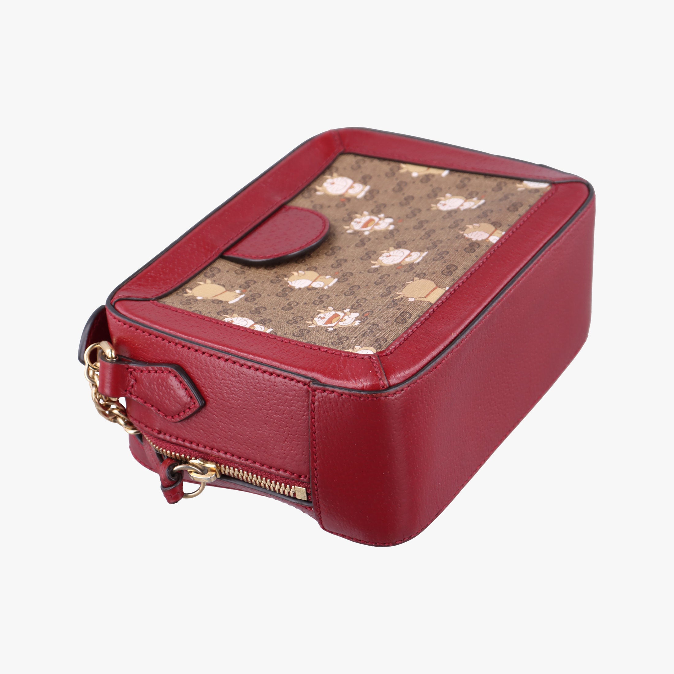 Vintage Gucci Doraemon collaboration Red×beige×multi PVC coated canvas×Leather 655596 shoulderbag | stylenewstar